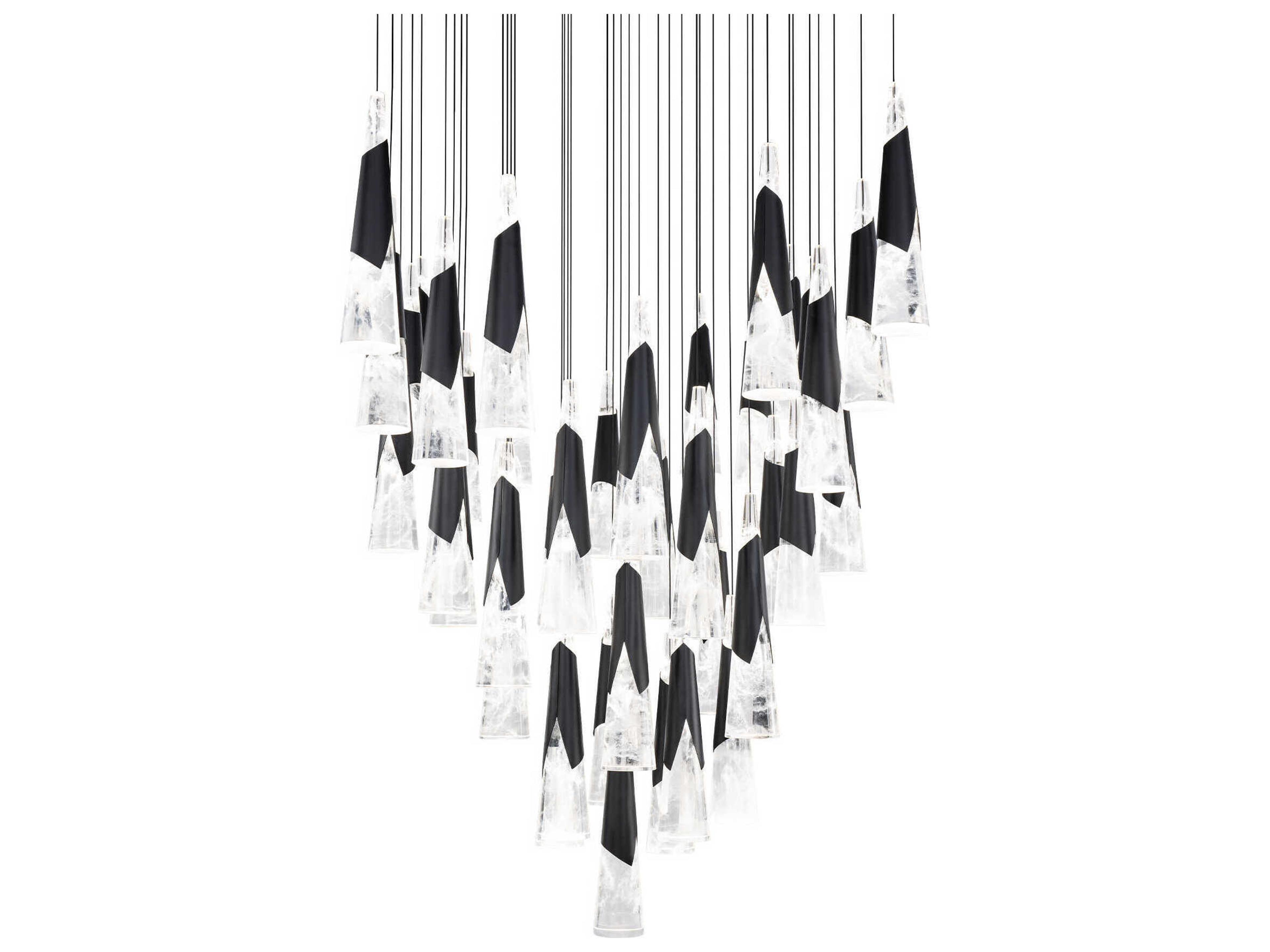 Kilt 41-Light Black Pendant