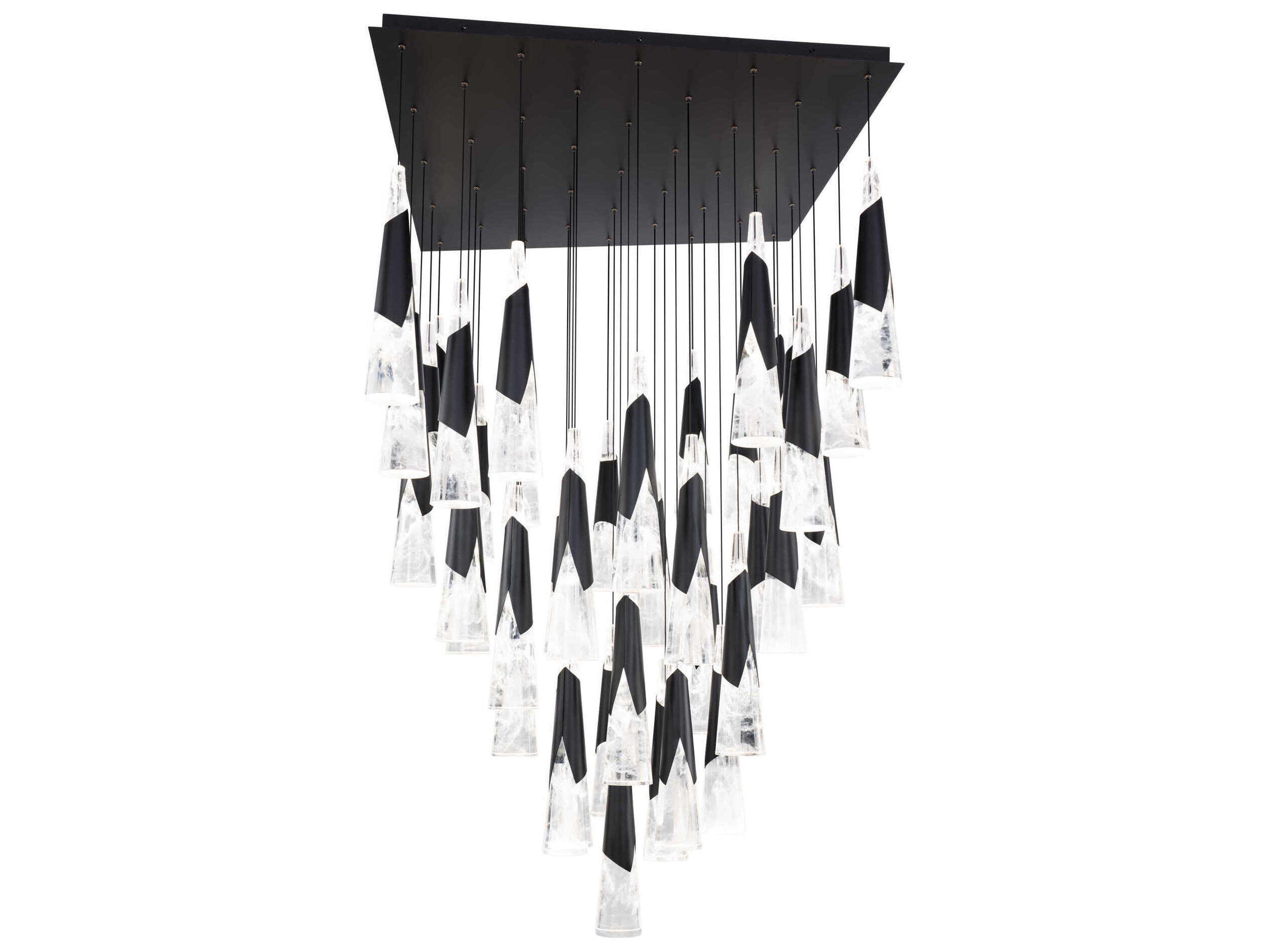 Modern Forms Kilt 41-Light Black Pendant