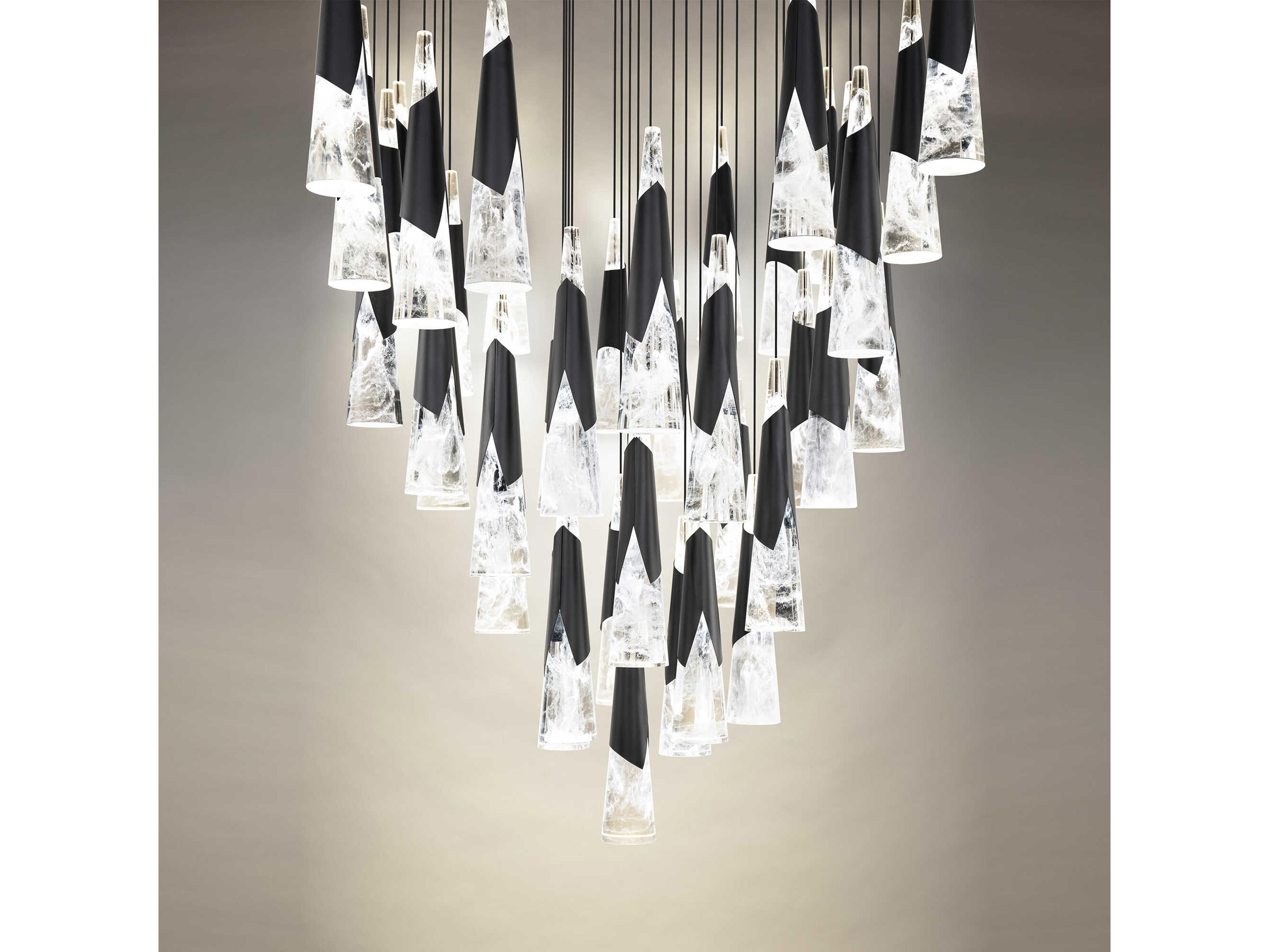 Modern Forms Kilt 41-Light Black Pendant