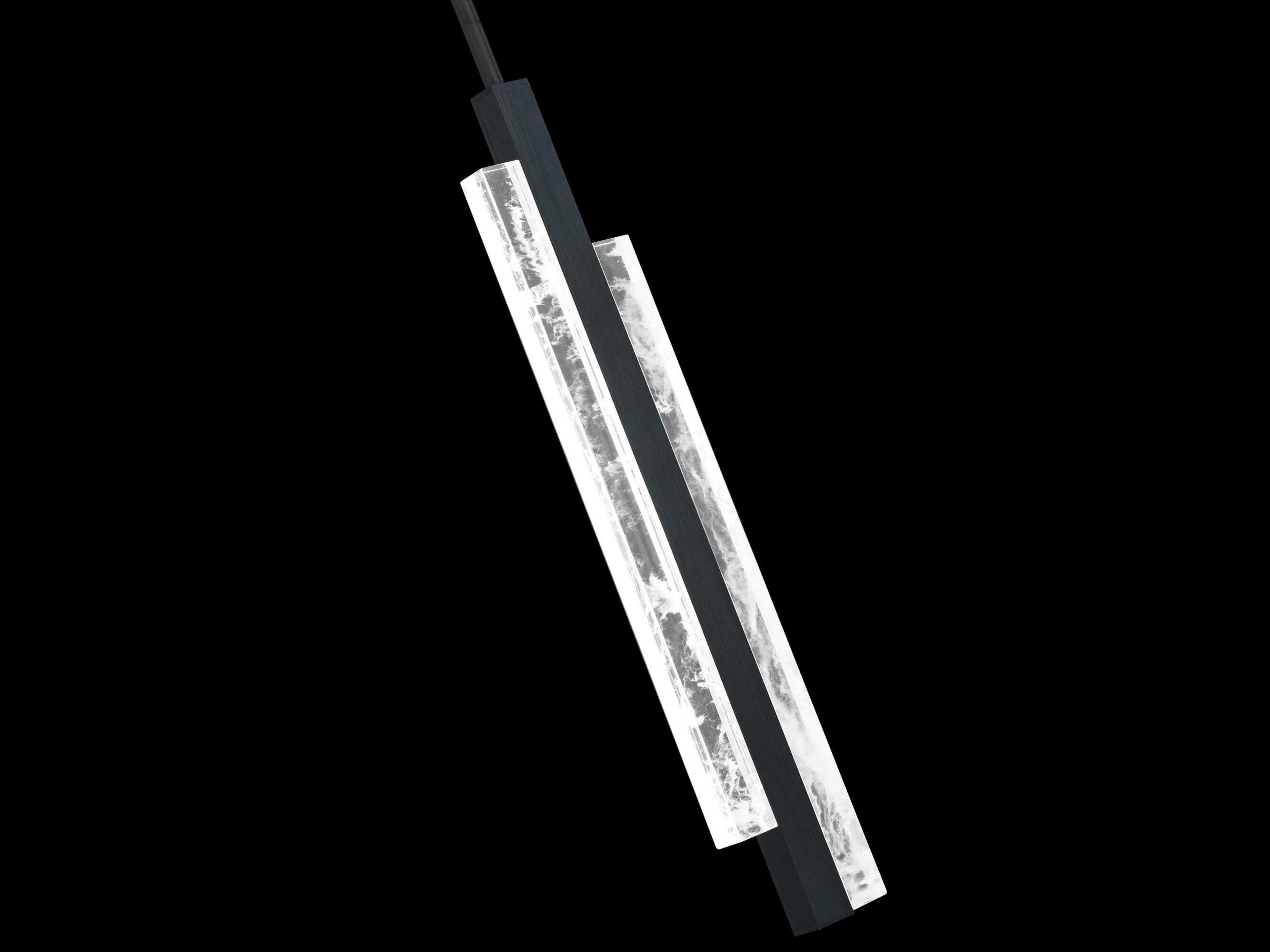 Modern Forms Tandem 1-Light Black LED Linear Mini Pendant