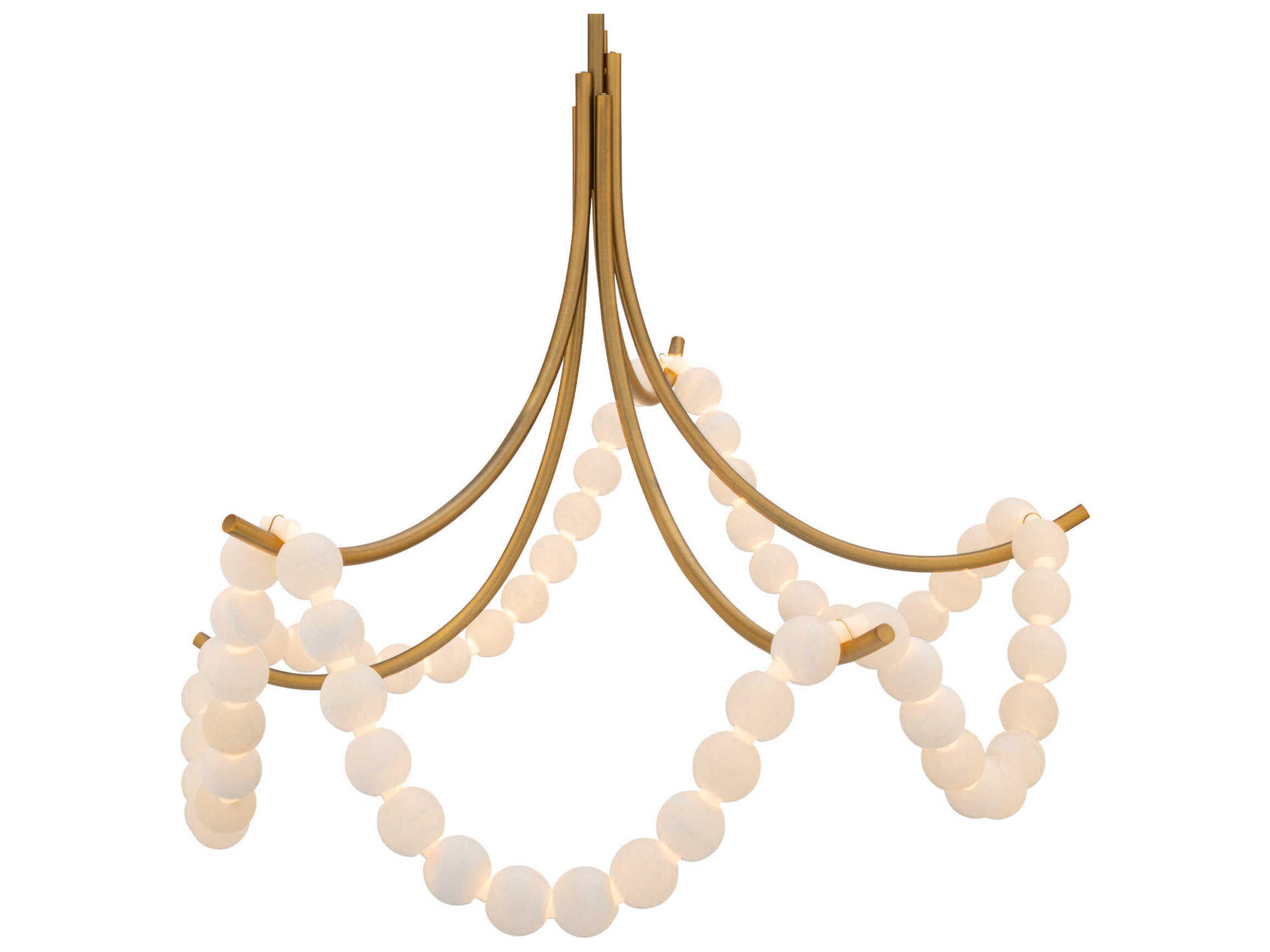 Modern Forms Parel 1-Light Aged Brass Pendant