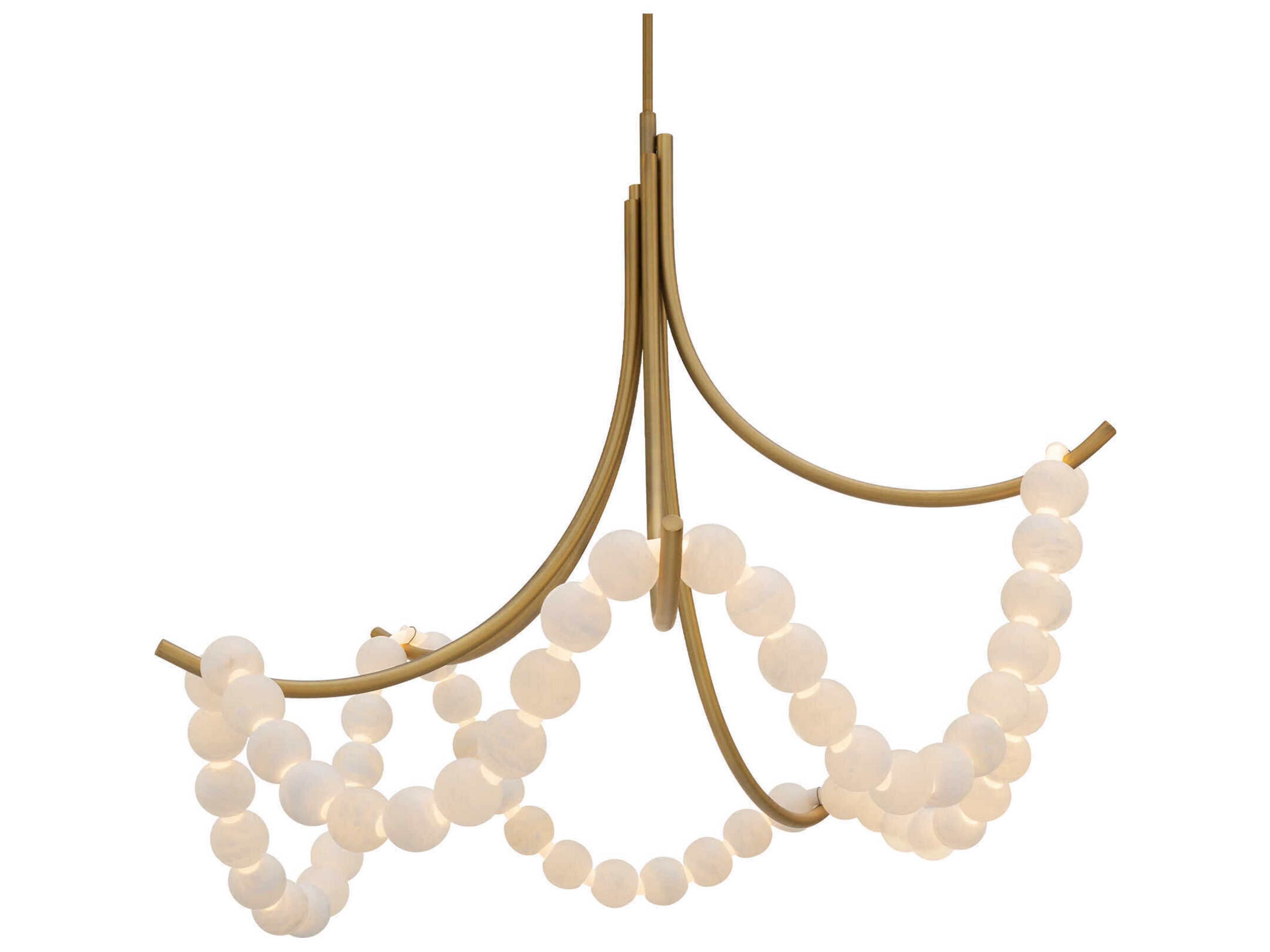 Modern Forms Parel 1-Light Aged Brass Pendant