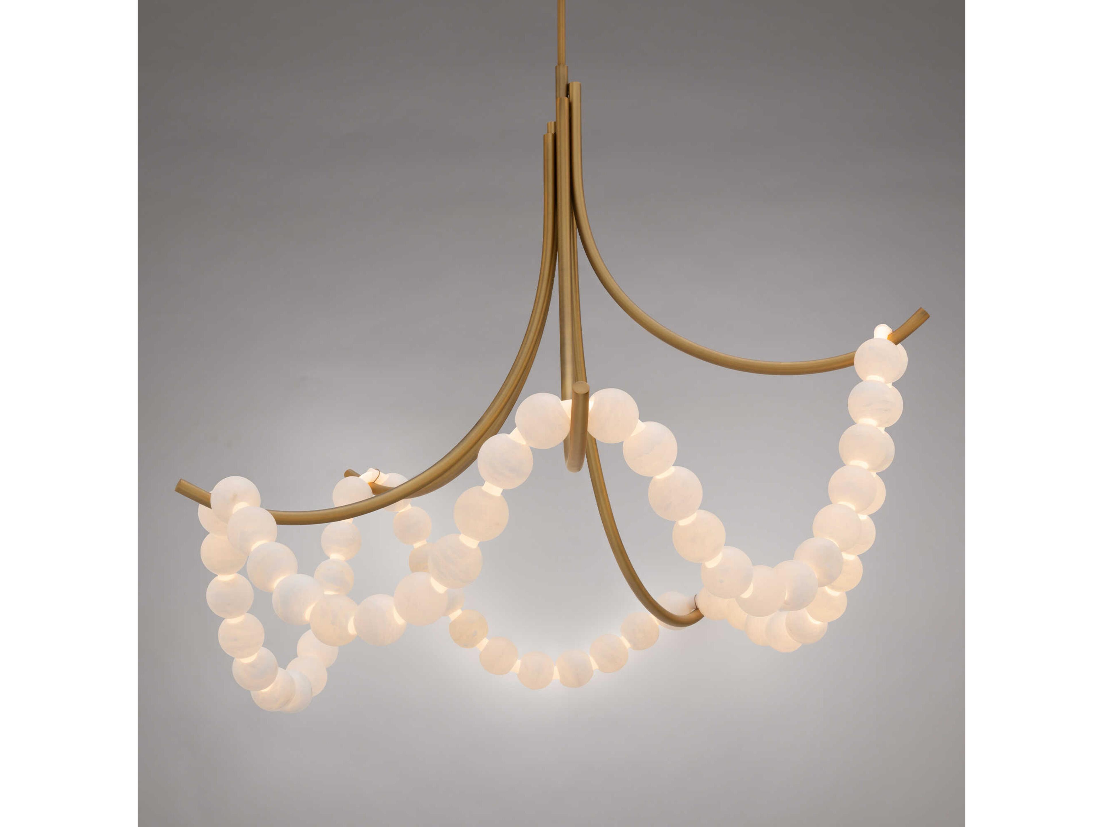 Modern Forms Parel 1-Light Aged Brass Pendant
