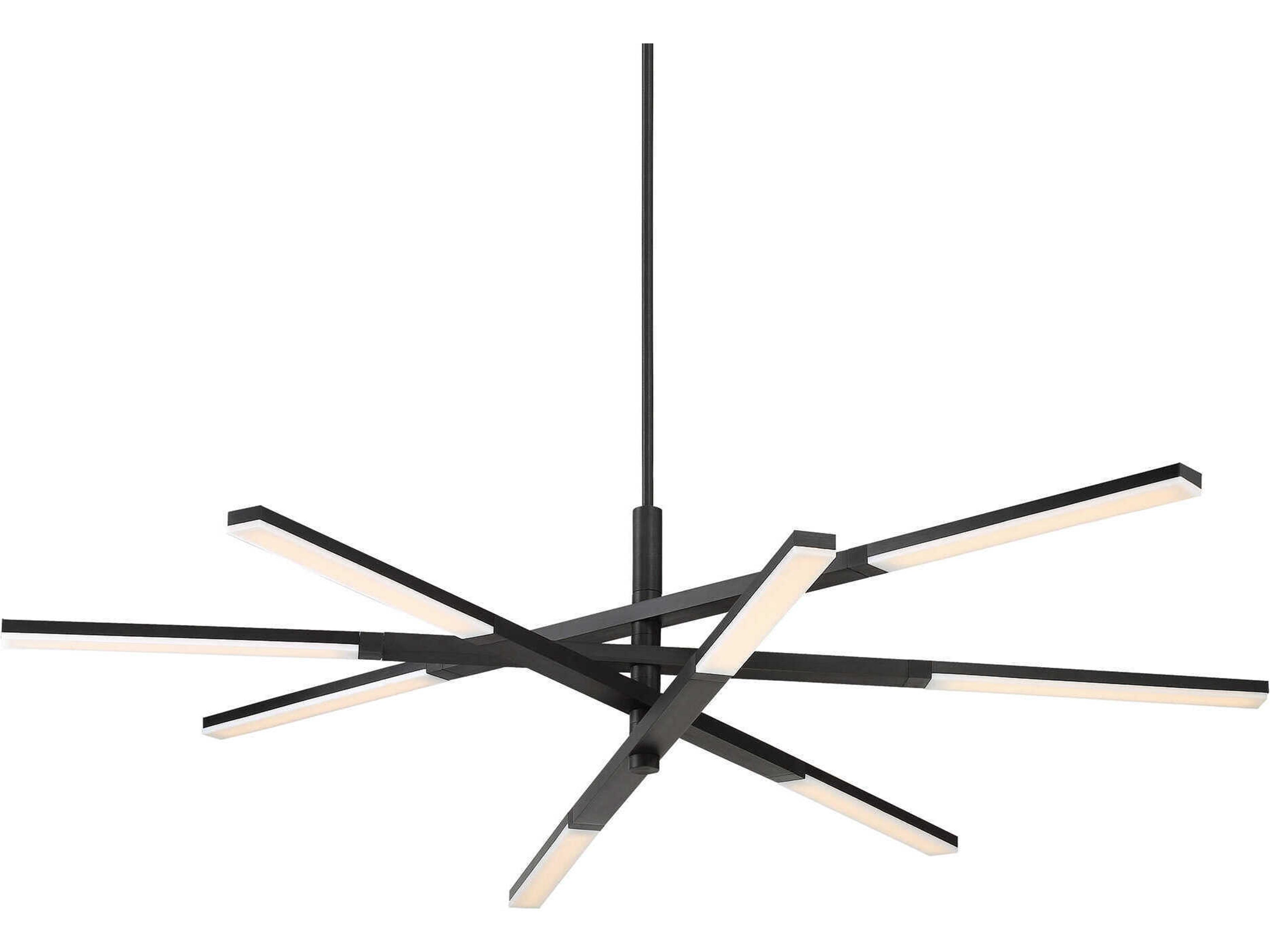 Modern Forms Stacked 1-Light Black LED Linear Pendant