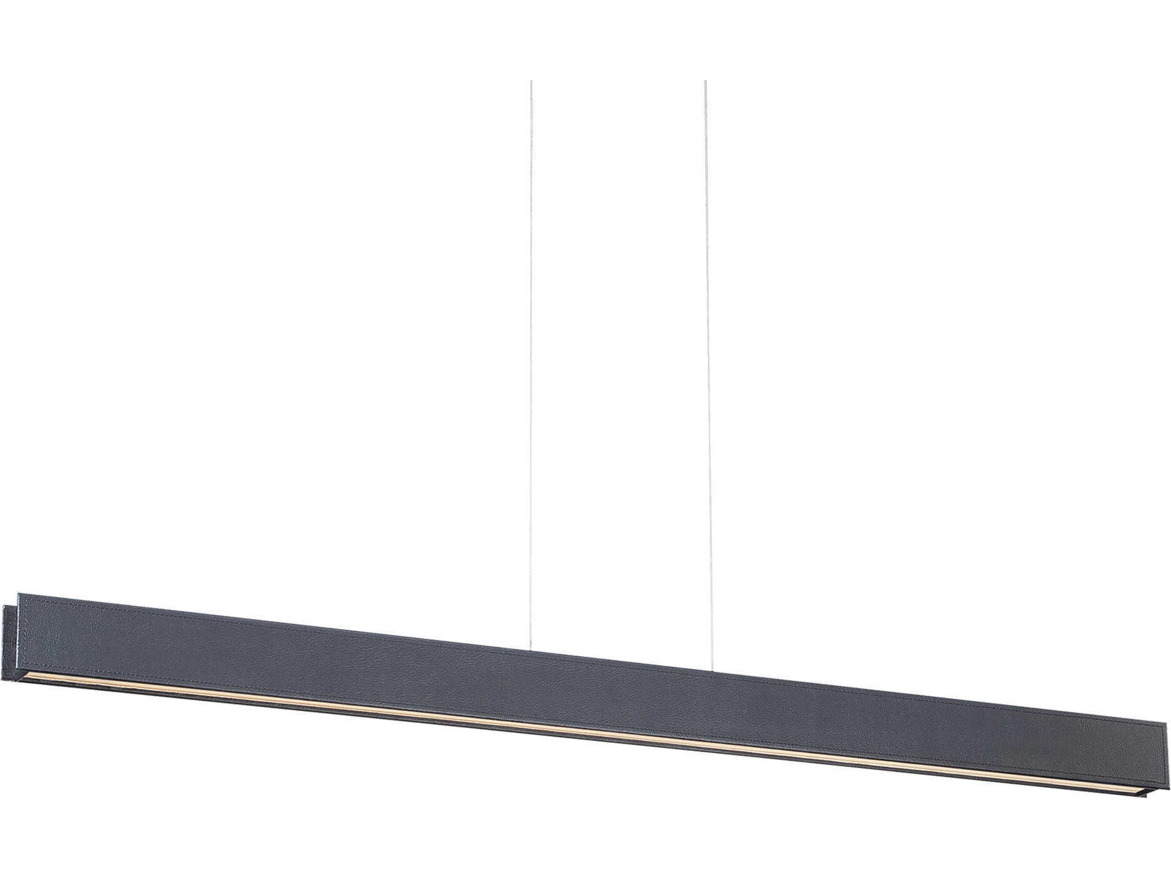 Modern Forms Bdsm 1-Light Black LED Linear Island Pendant