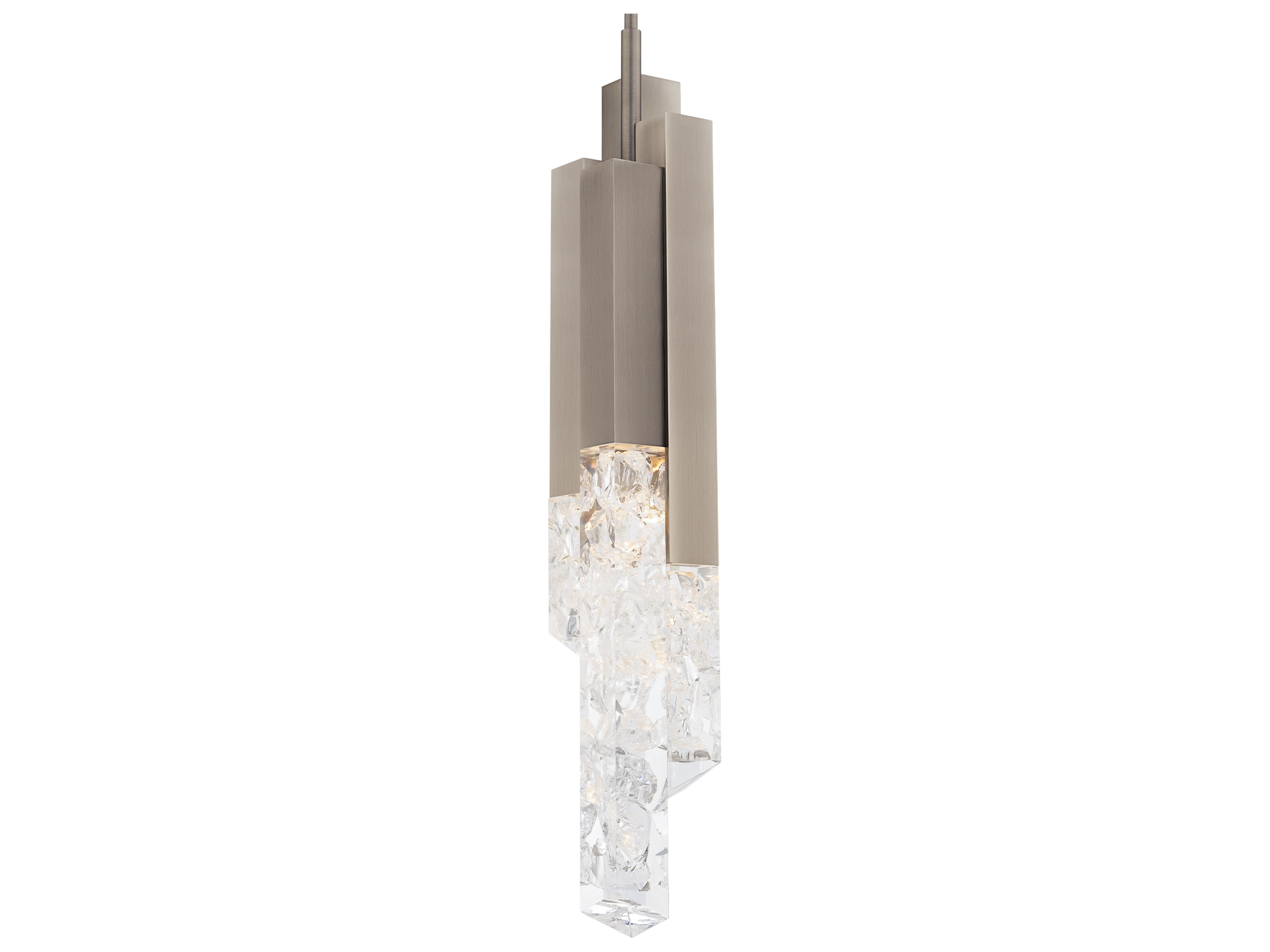 Montage 1-Light Brushed Nickel Geometric Mini Pendant