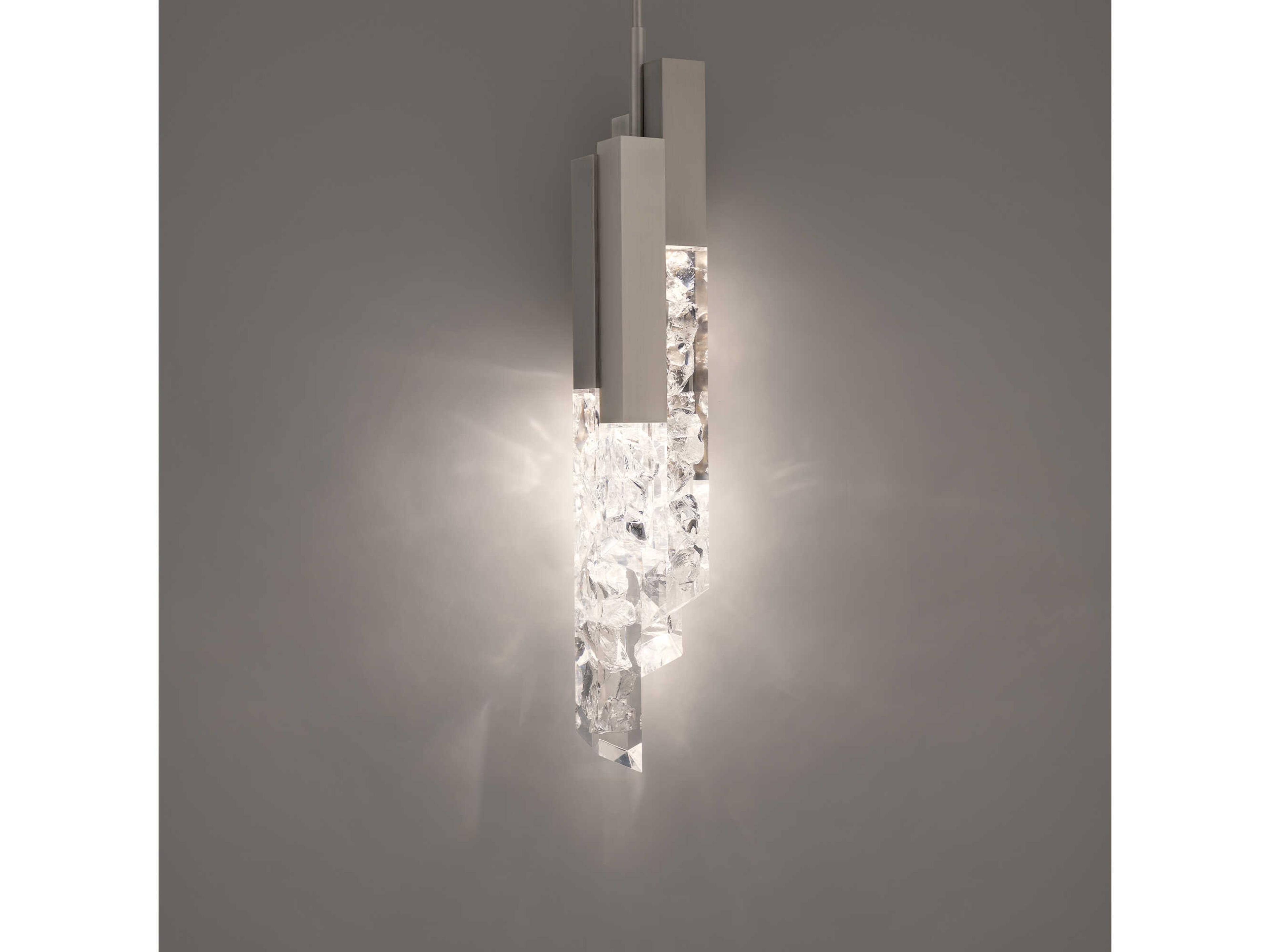 Modern Forms Montage 1-Light Brushed Nickel Geometric Mini Pendant