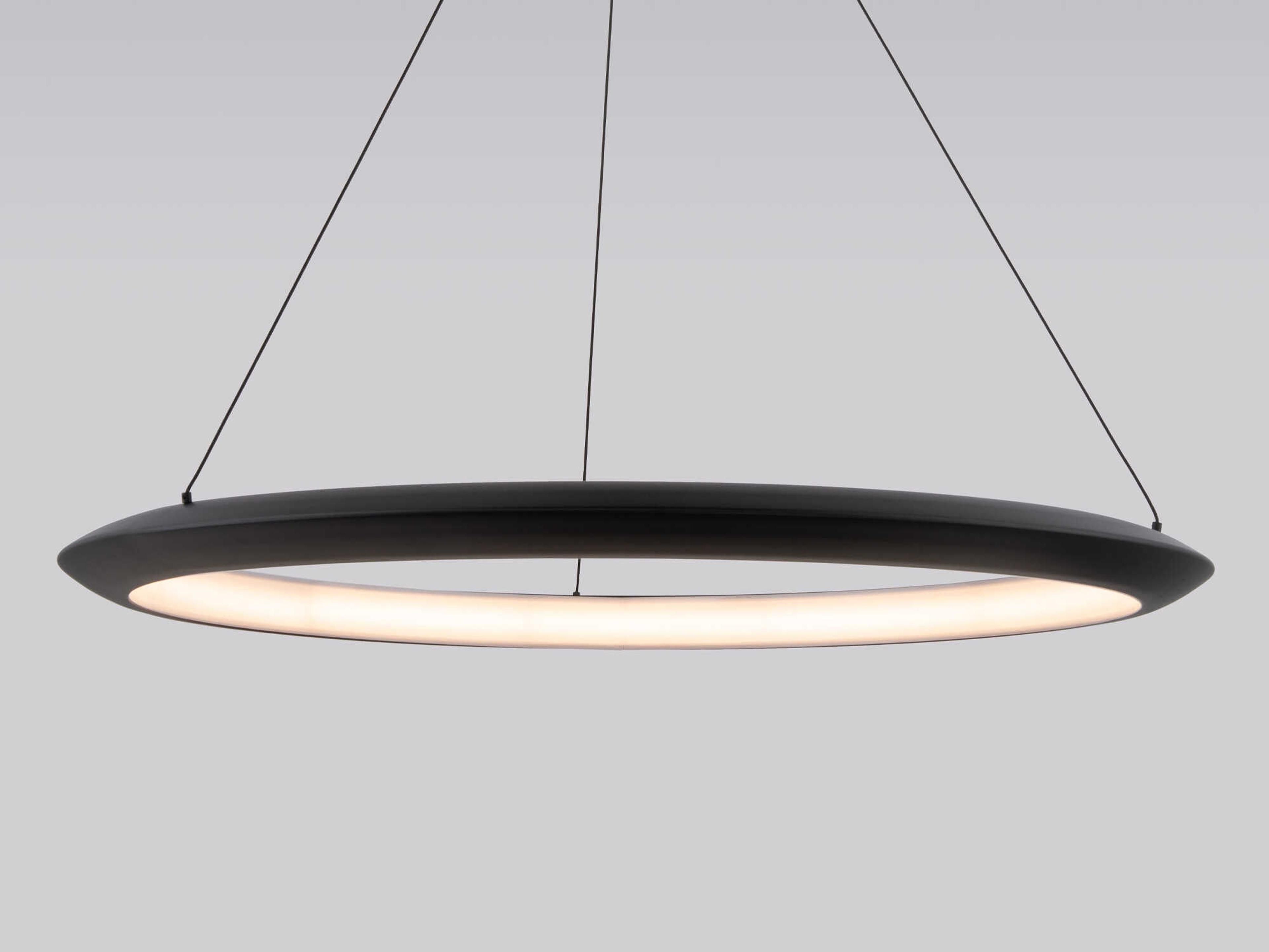 Modern Forms The Ring 1-Light Black LED Round Pendant
