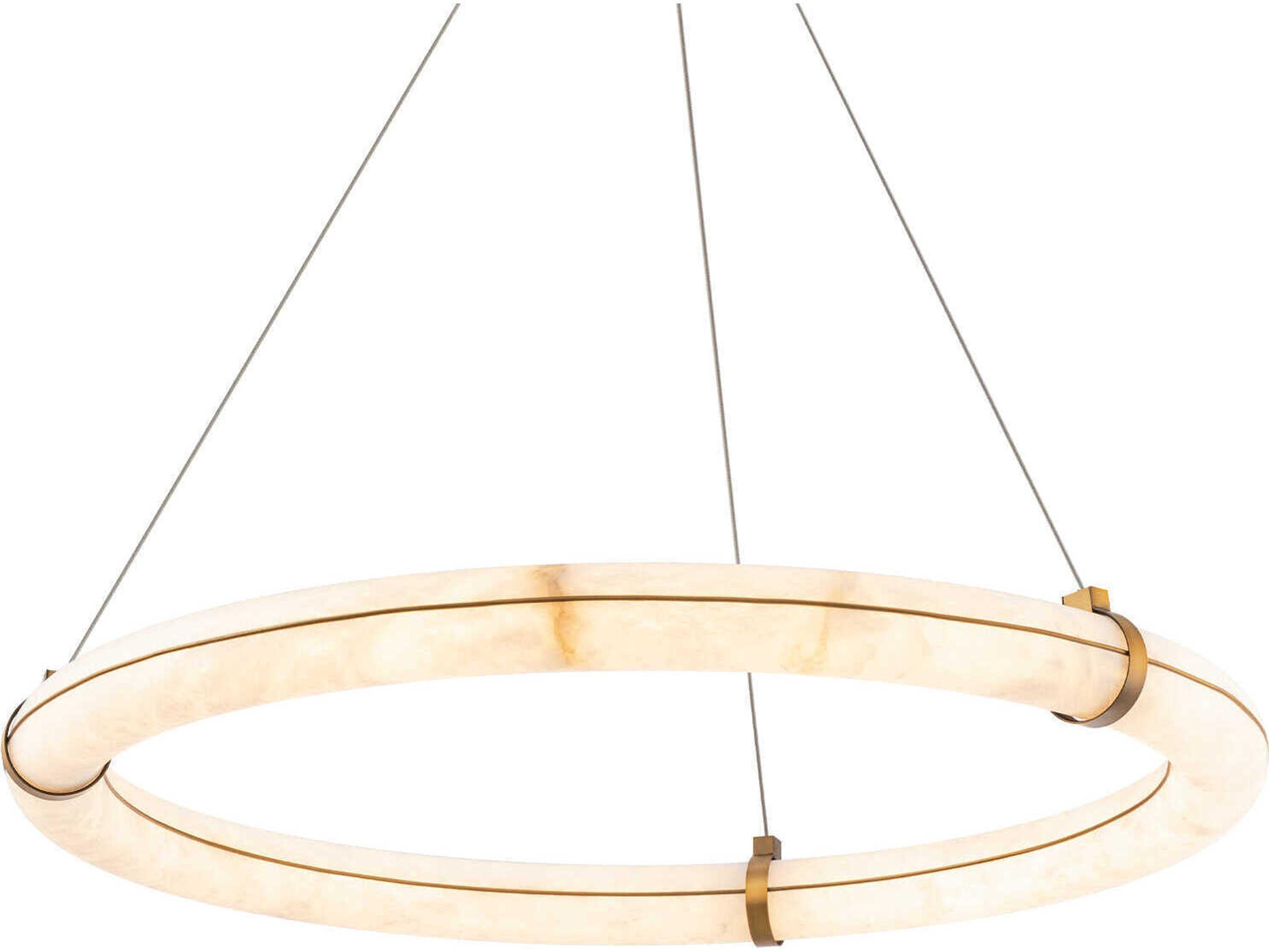 Modern Forms Clique 1-Light Aged Brass Pendant