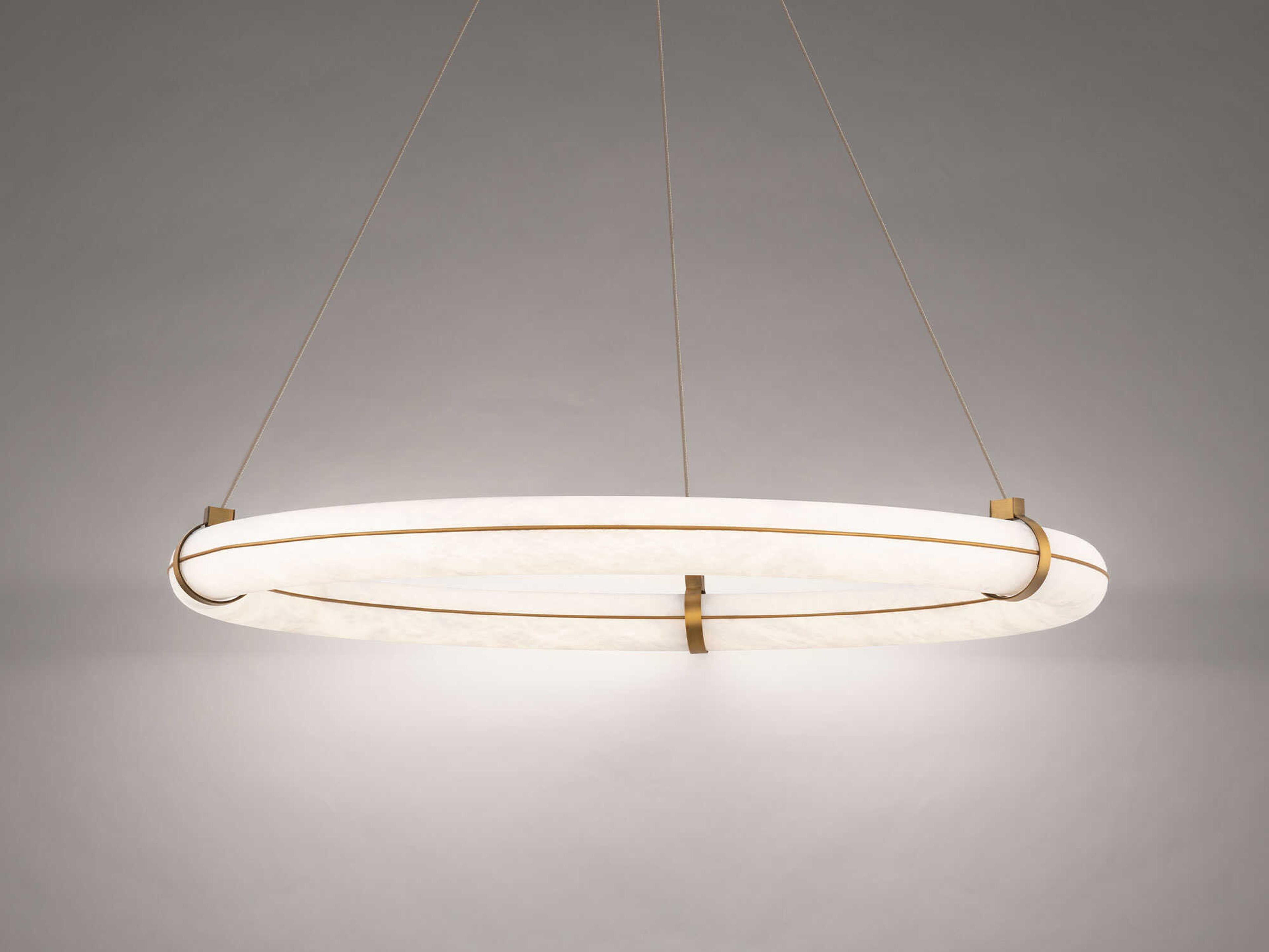 Modern Forms Clique 1-Light Aged Brass Pendant
