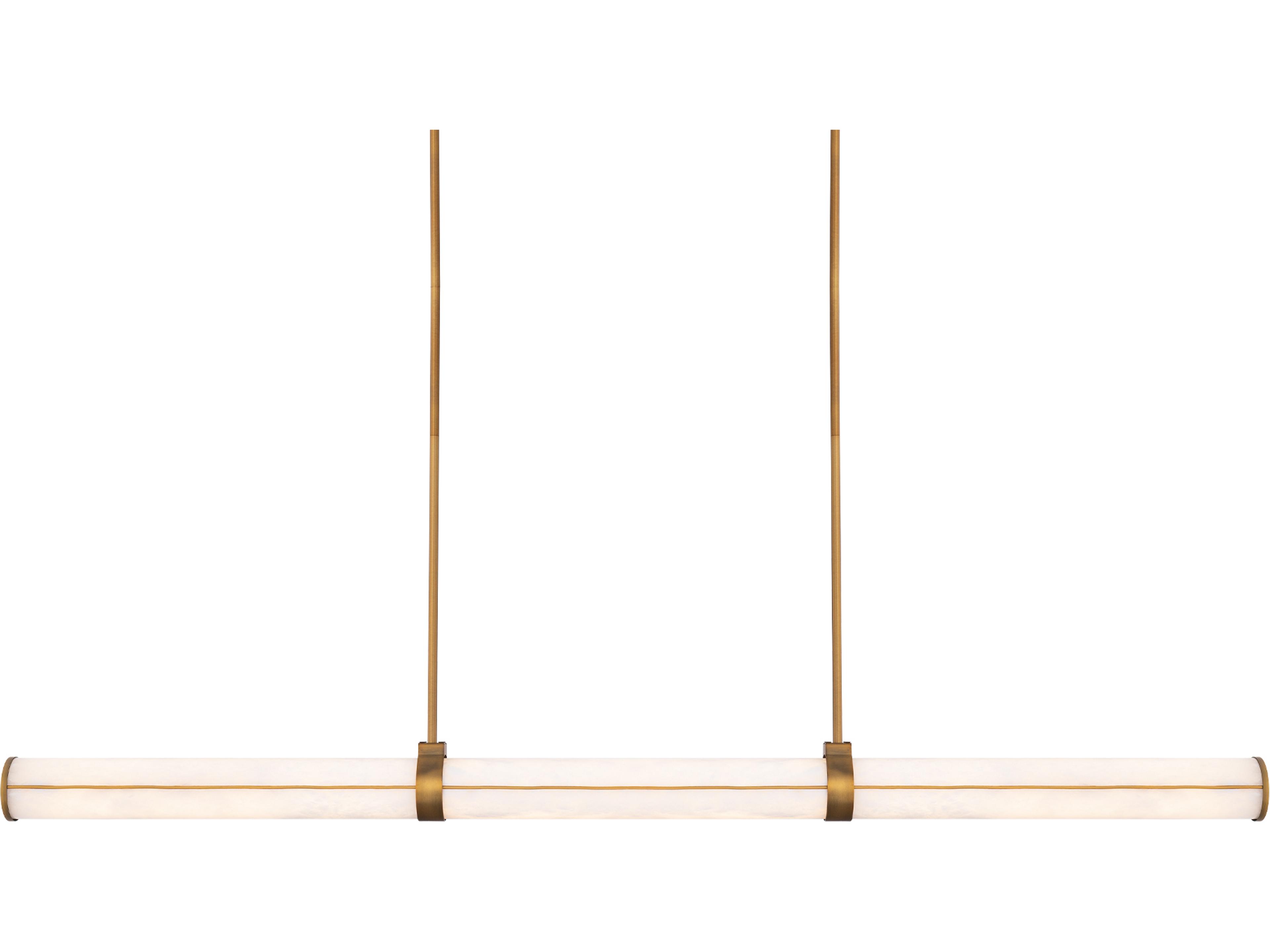 Modern Forms Clique 1-Light Aged Brass Linear Island Pendant