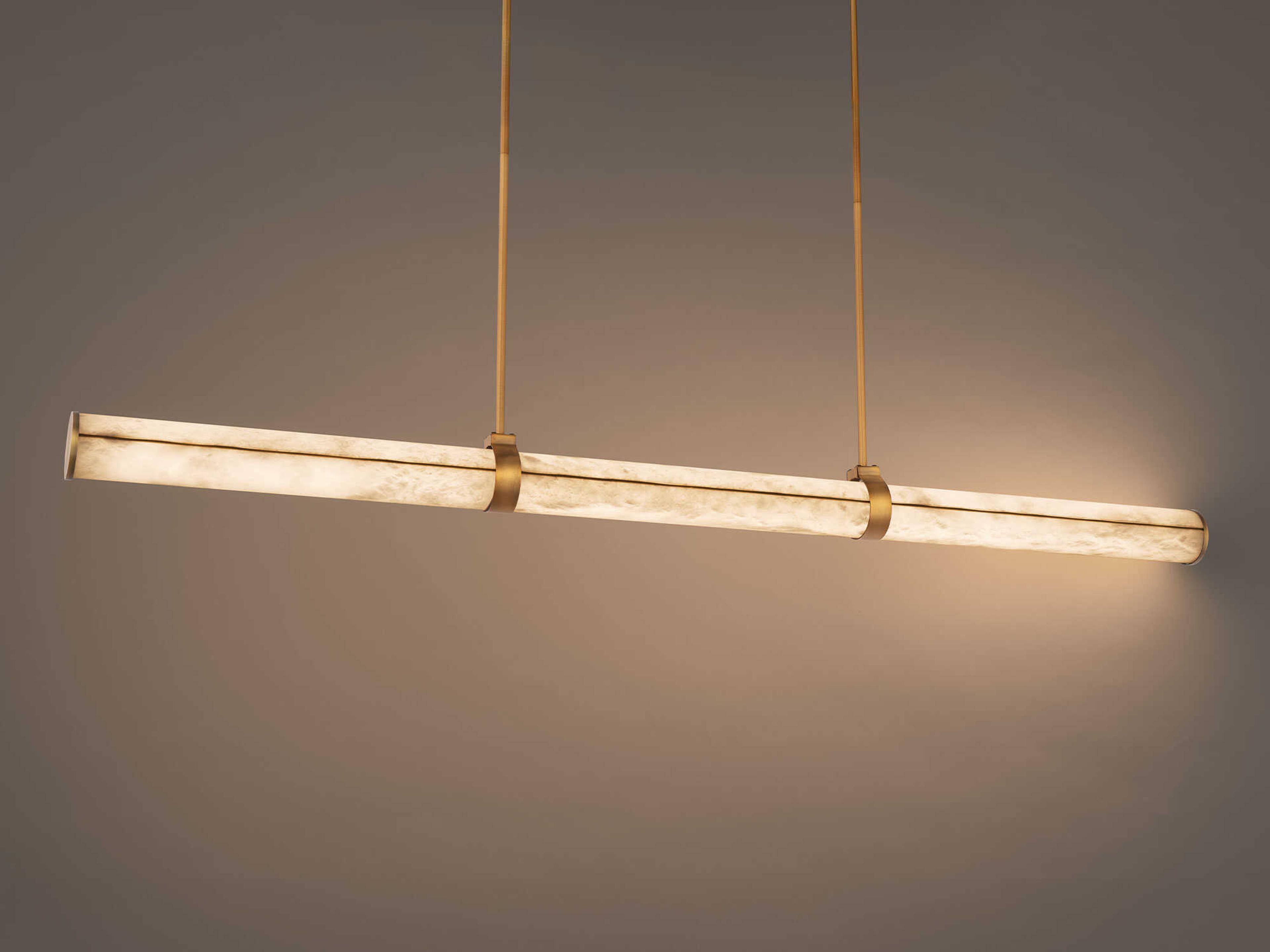 Modern Forms Clique 1-Light Aged Brass Linear Island Pendant