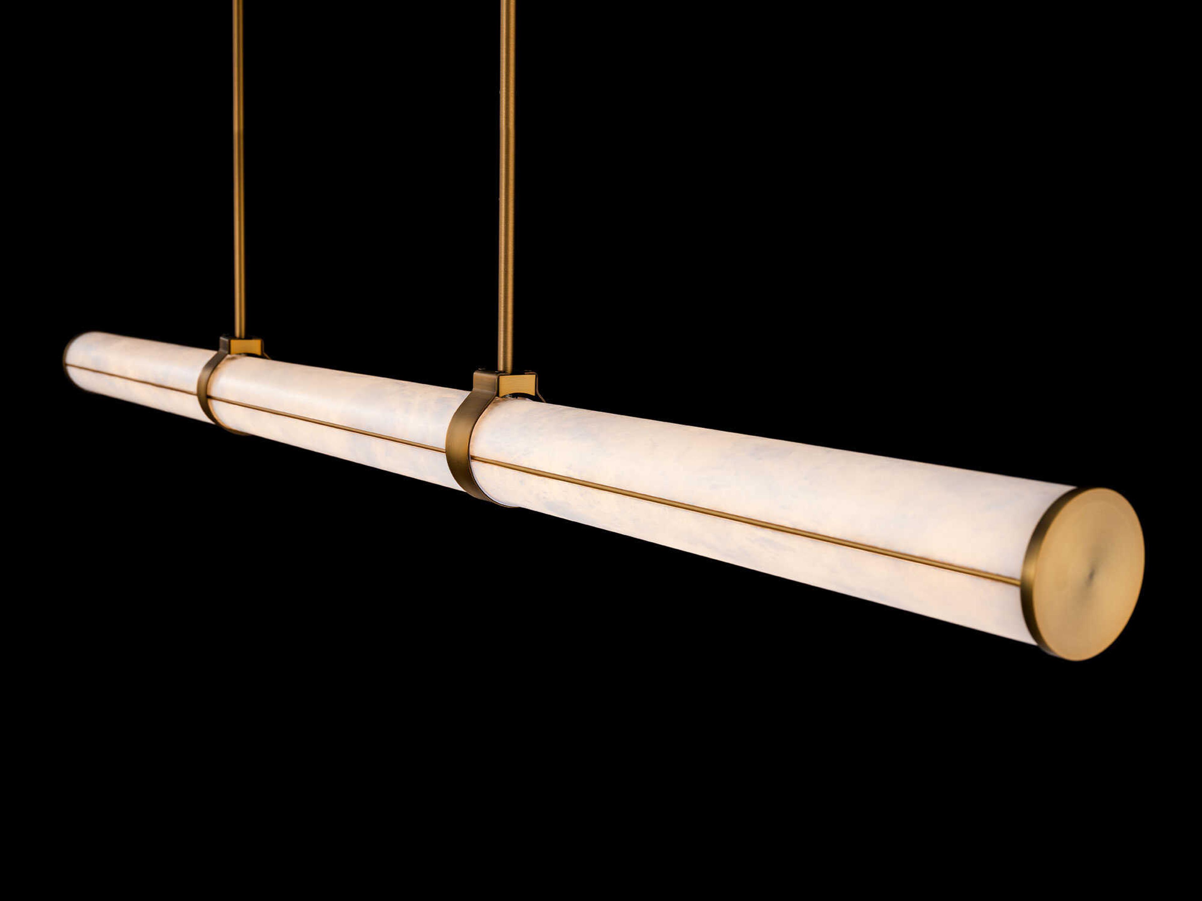 Modern Forms Clique 1-Light Aged Brass Linear Island Pendant