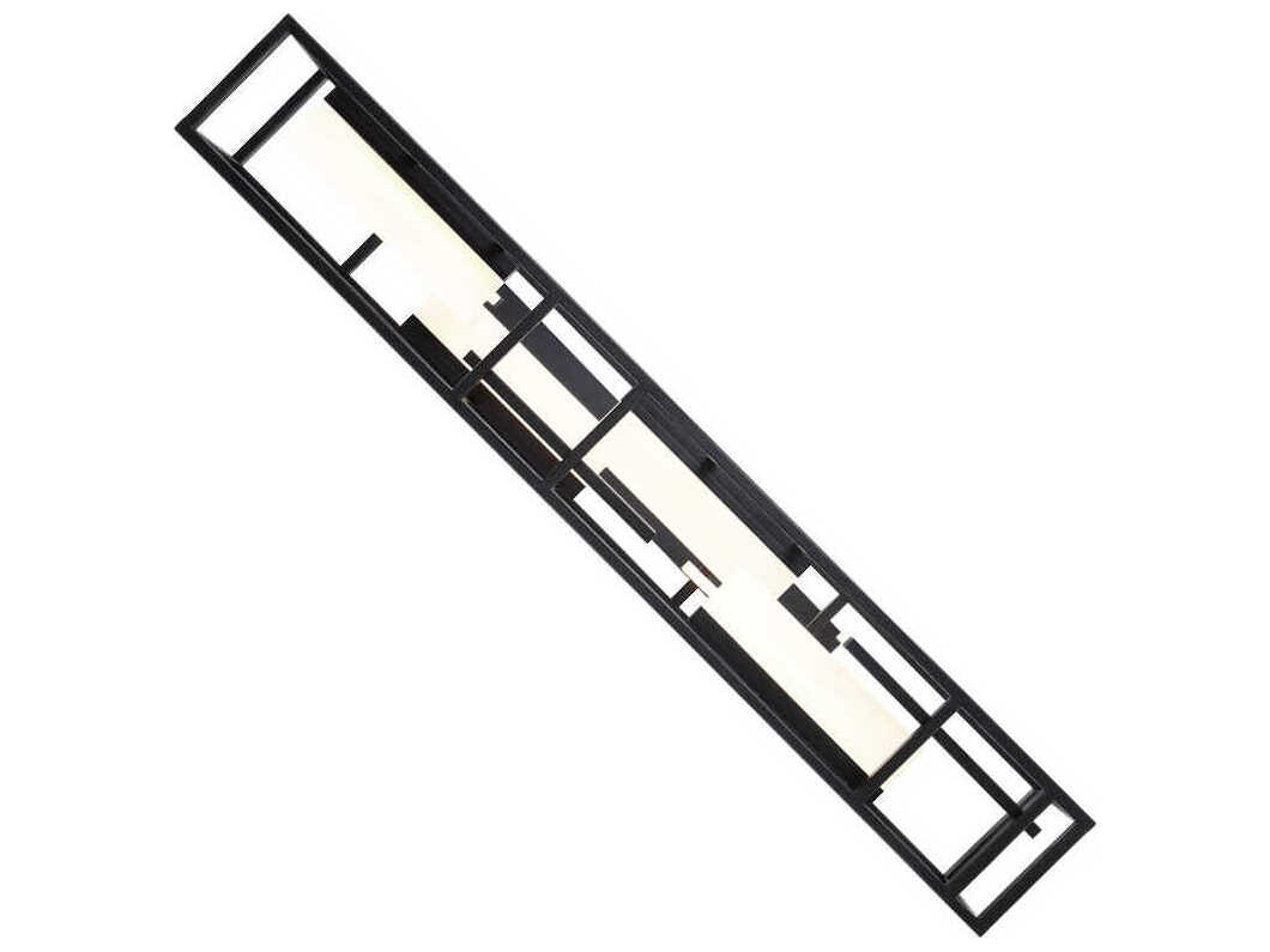 Modern Forms Memory 1-Light Black LED Geometric Linear Island Pendant