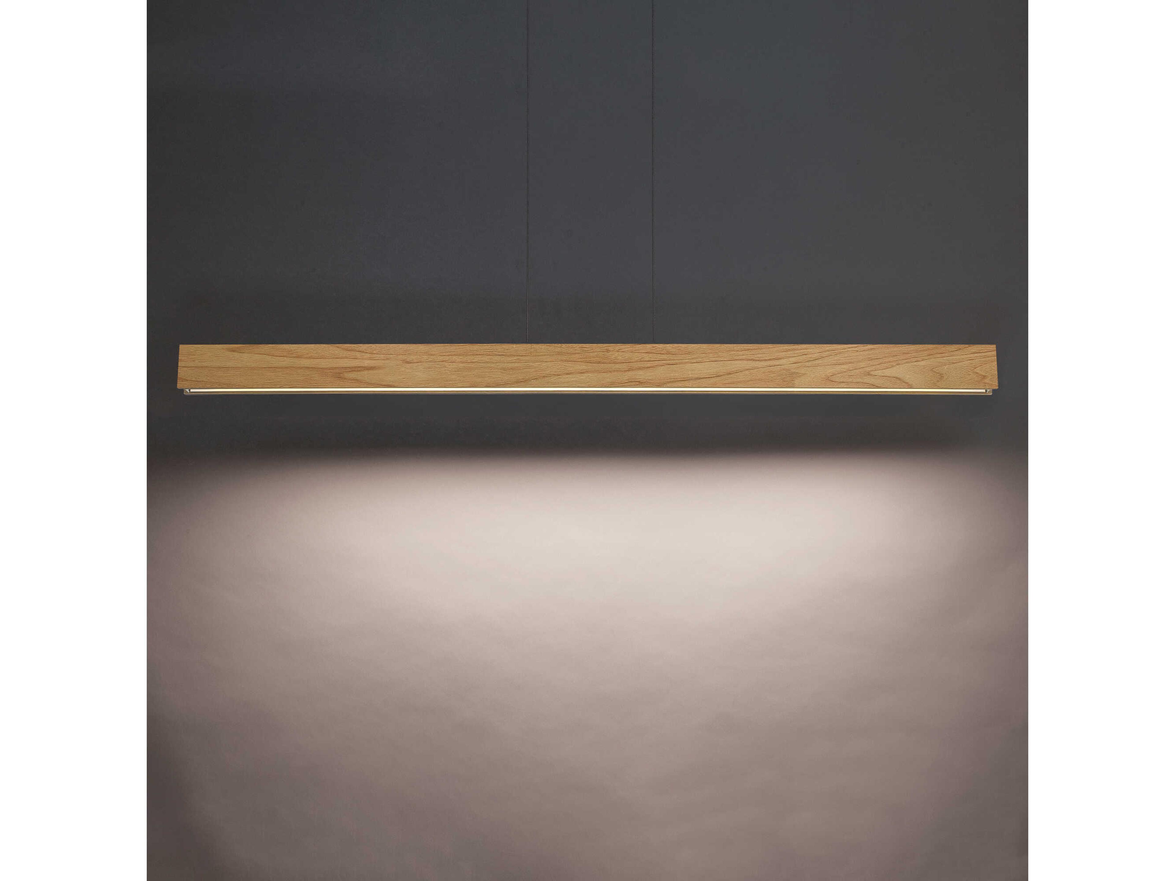 Modern Forms Drift 1-Light Walnut Brown Glass LED Linear Island Pendant