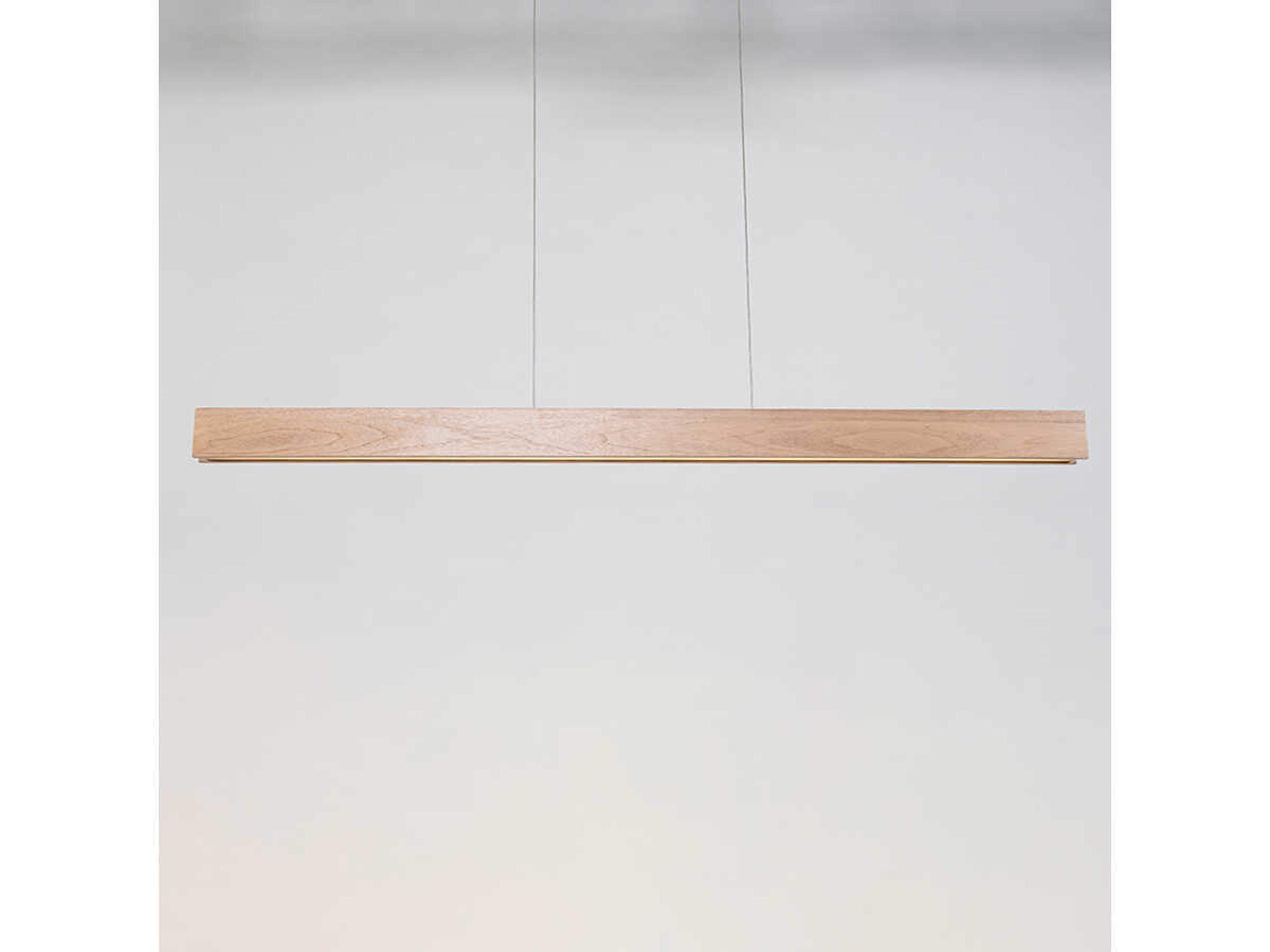 Modern Forms Drift 1-Light Walnut Brown Glass LED Linear Island Pendant