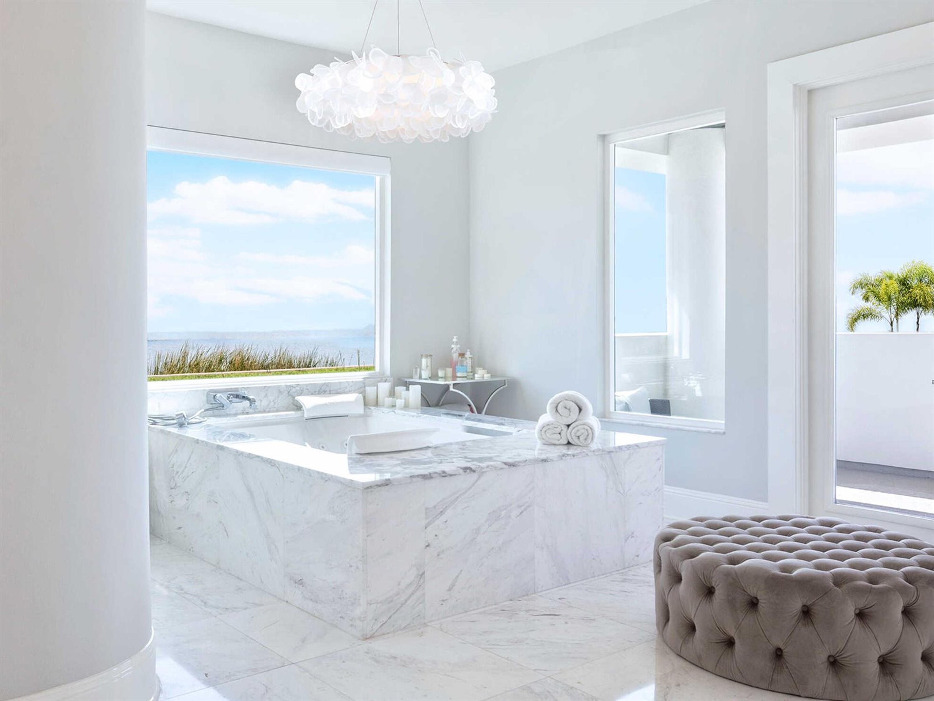 Modern Forms Fluffy 1-Light Brushed Nickel White LED Pendant