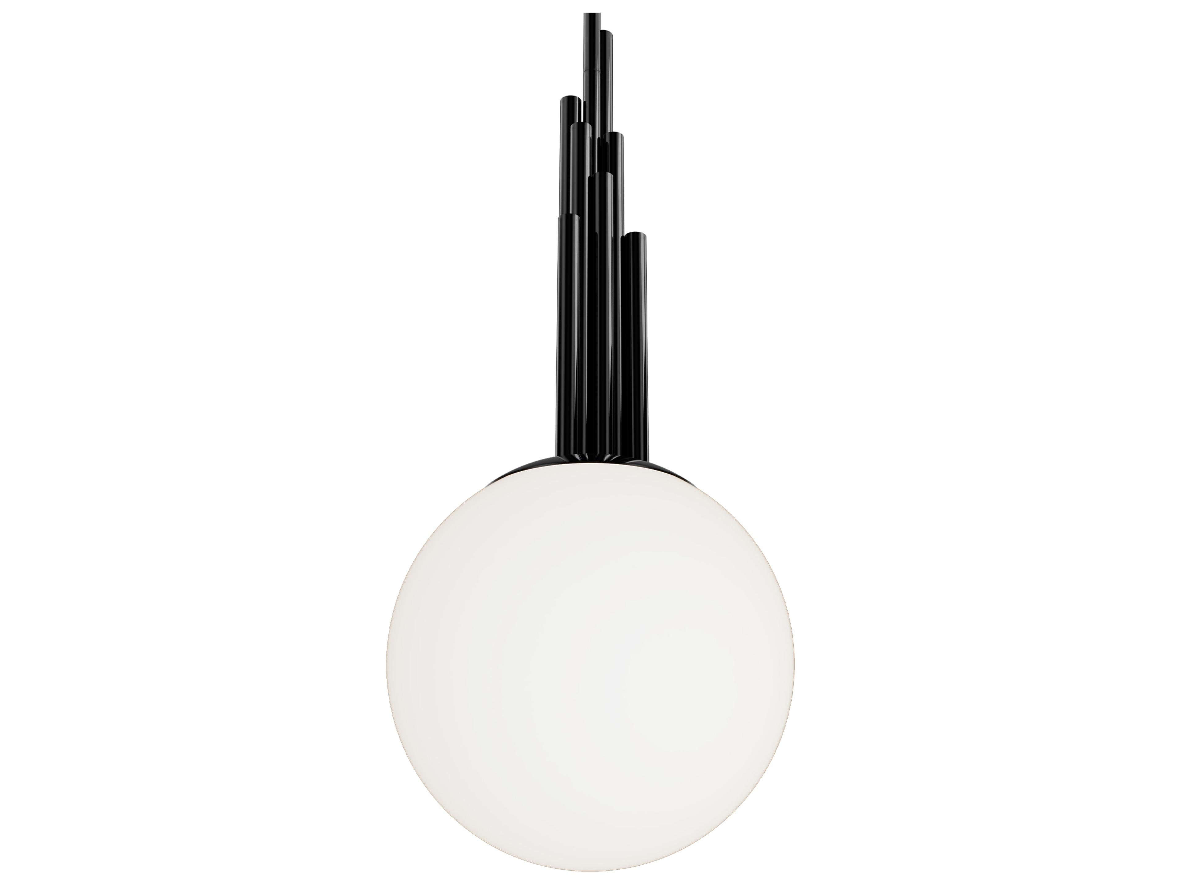 Modern Forms Sybil 1-Light Polished Black Nickel Globe Mini Pendant