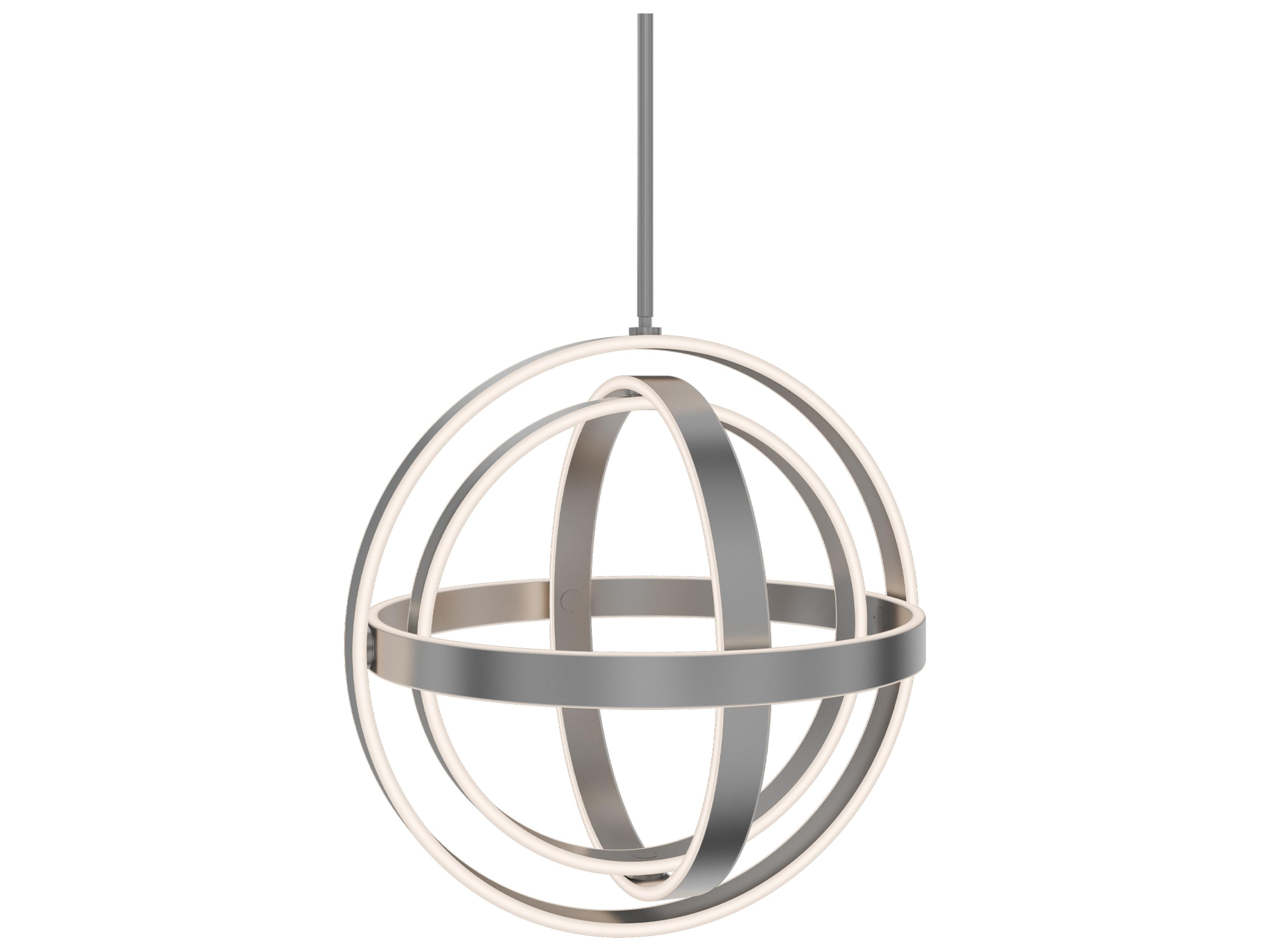 Kinetic 1-Light Titanium Gray Globe Pendant
