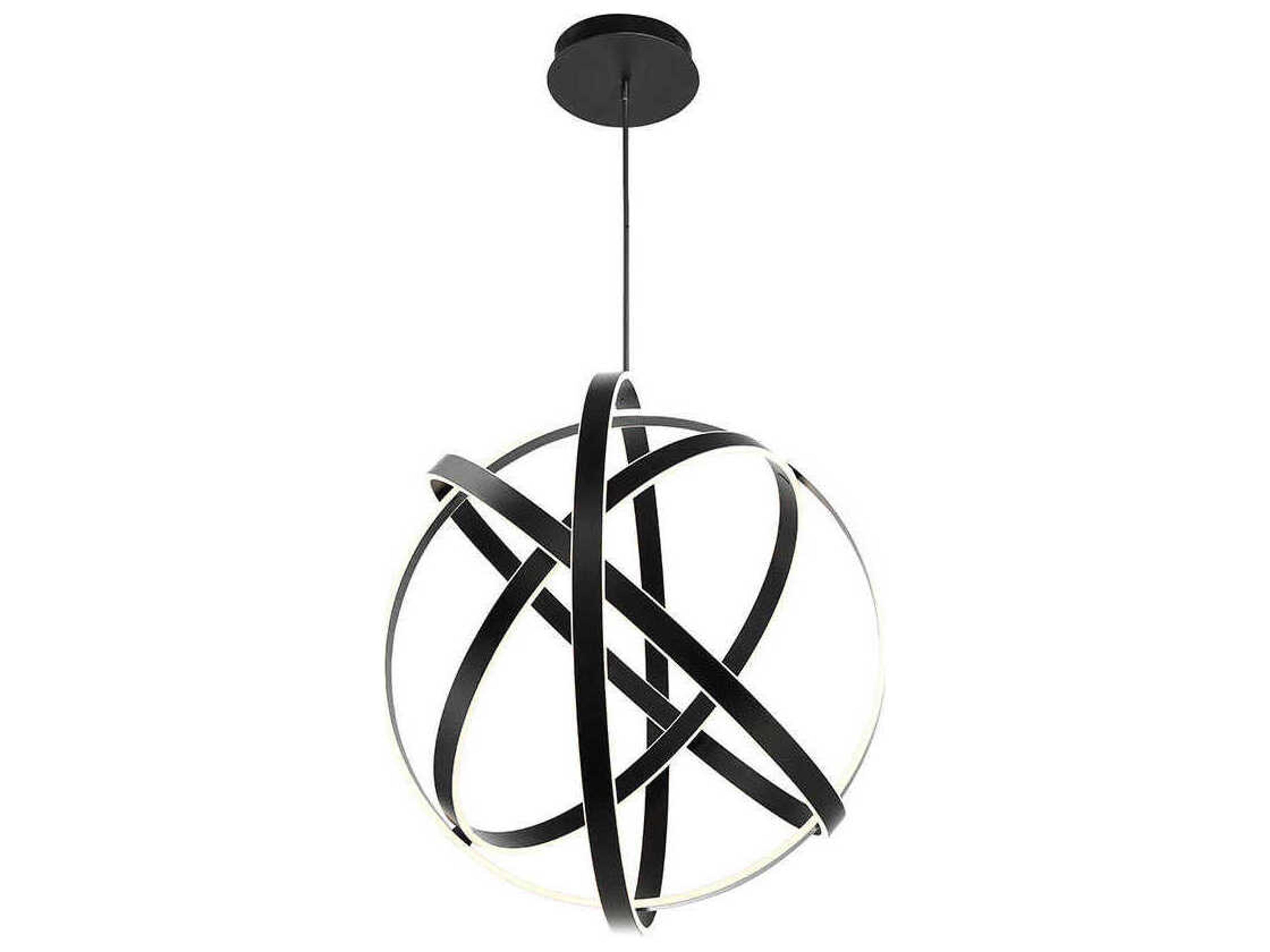 Modern Forms Kinetic 1-Light Black LED Pendant