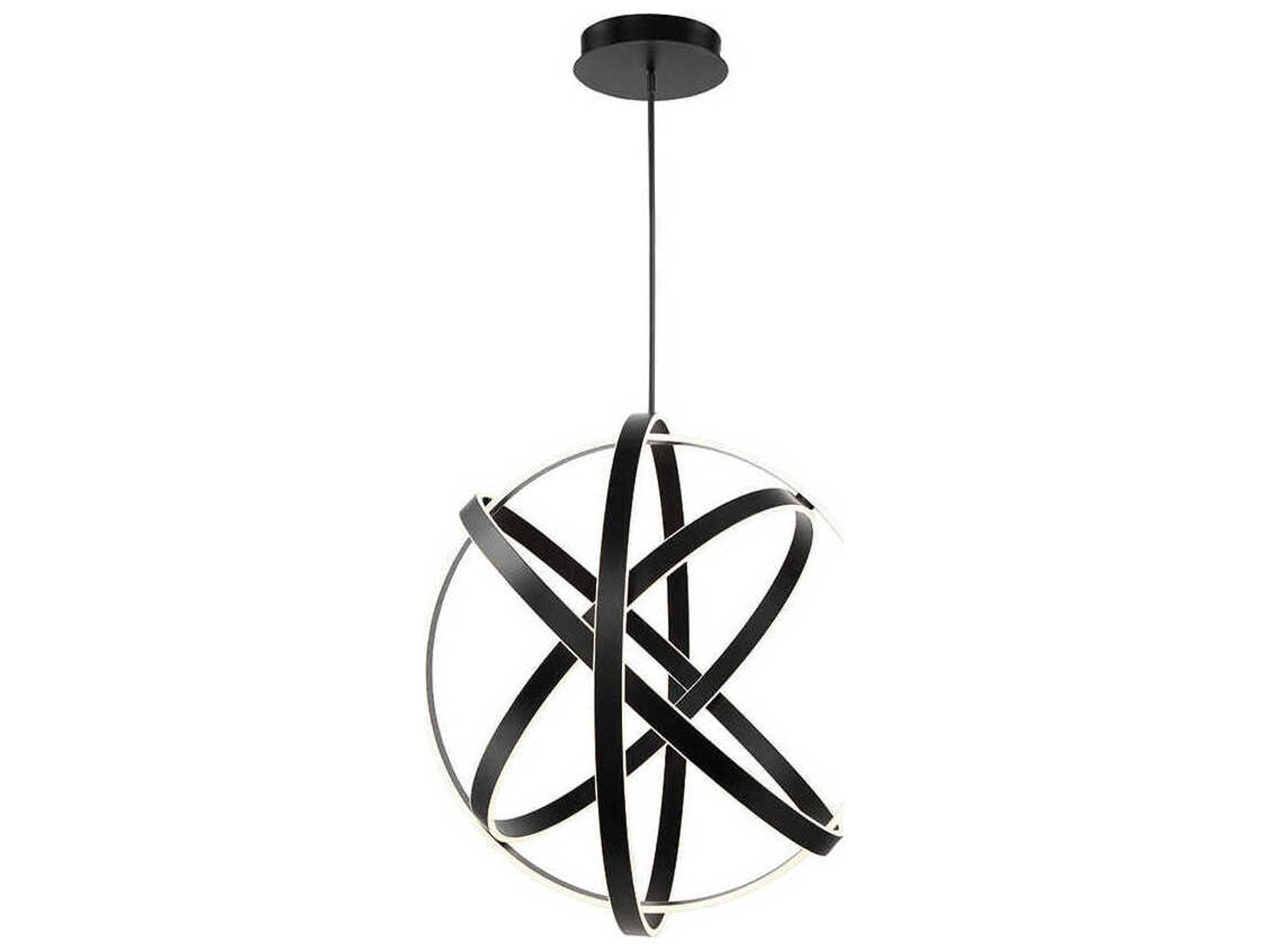 Modern Forms Kinetic 1-Light Black LED Pendant