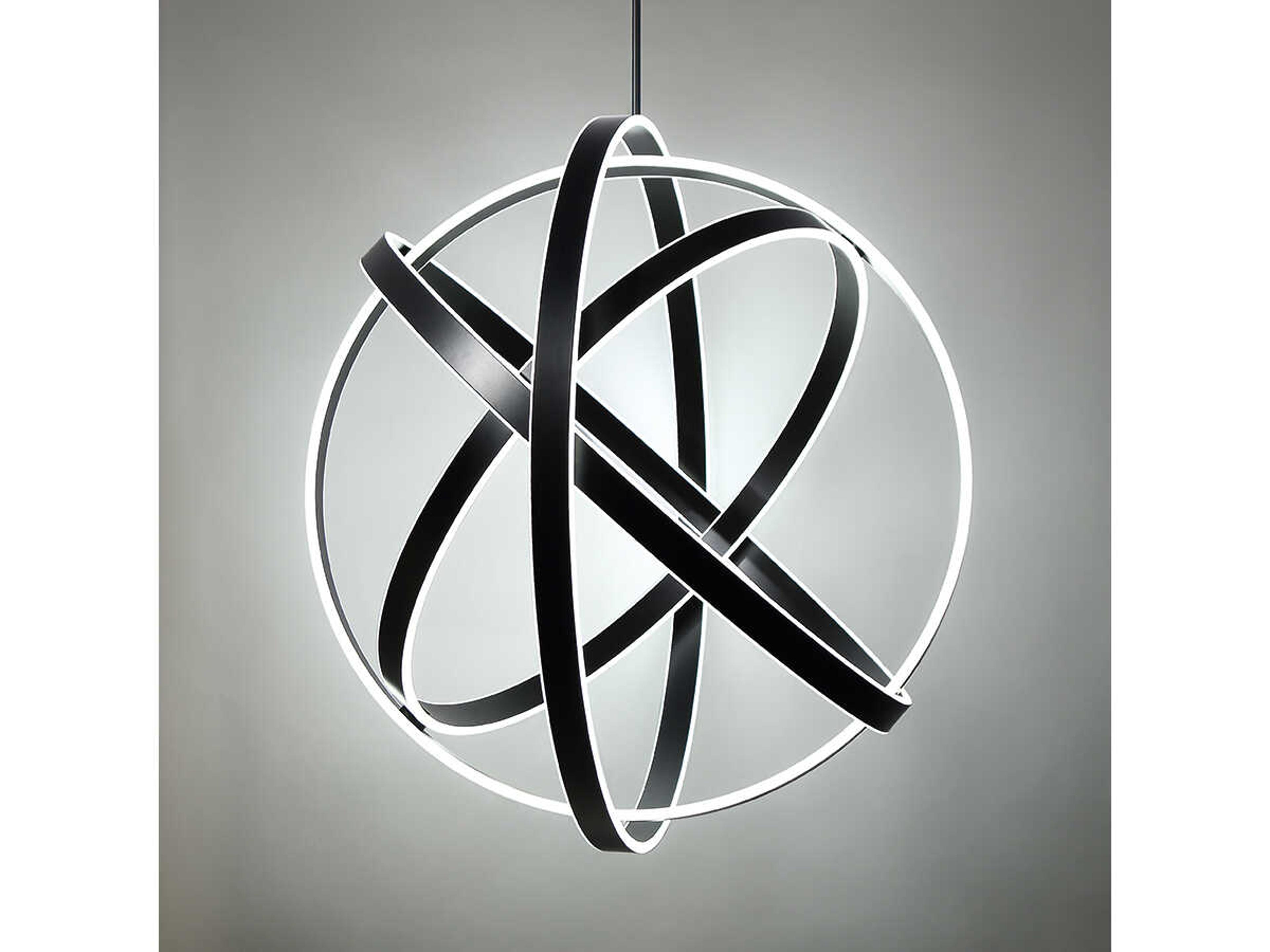 Modern Forms Kinetic 1-Light Black LED Pendant