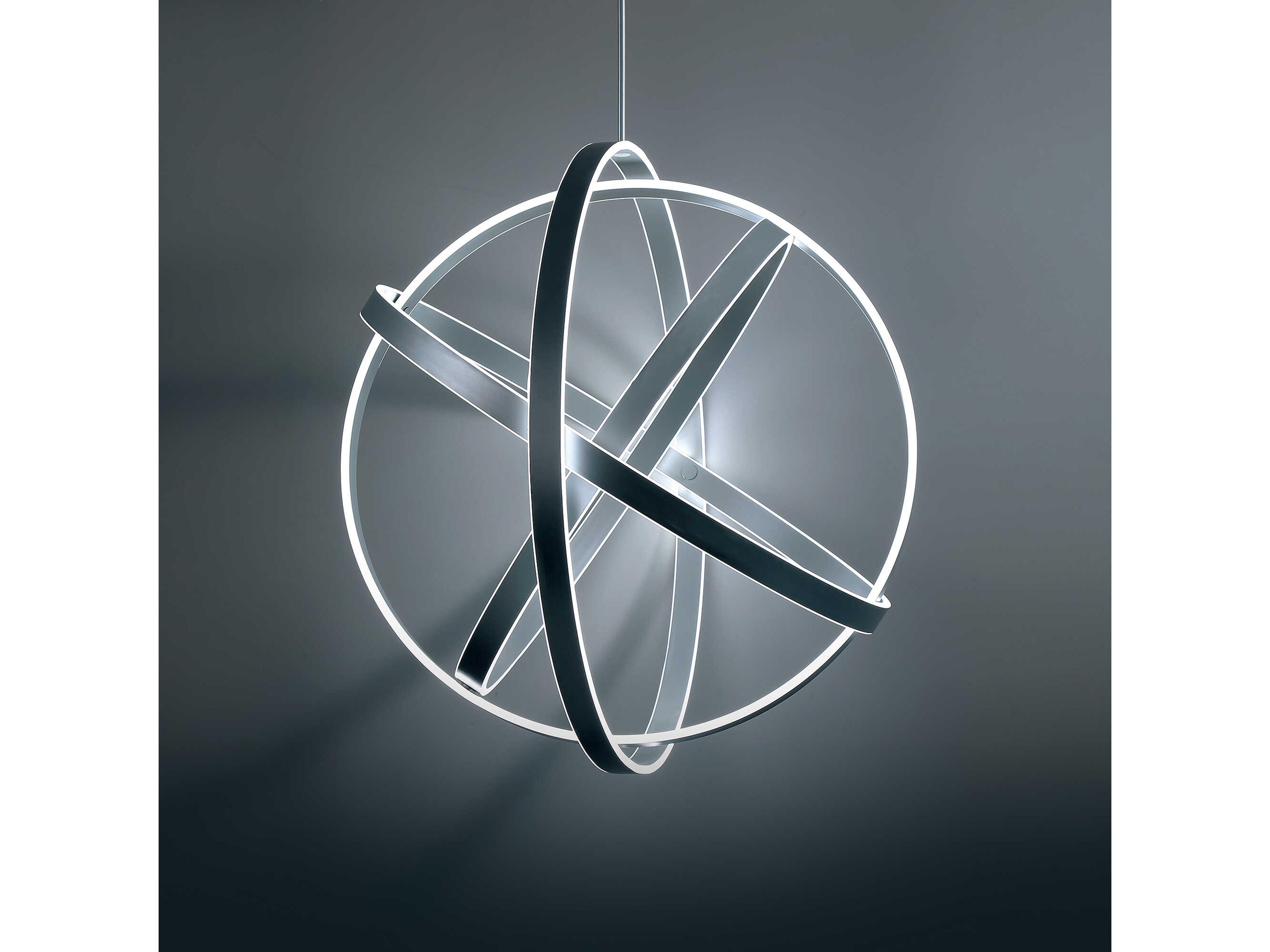 Modern Forms Kinetic 1-Light Titanium Silver LED Pendant