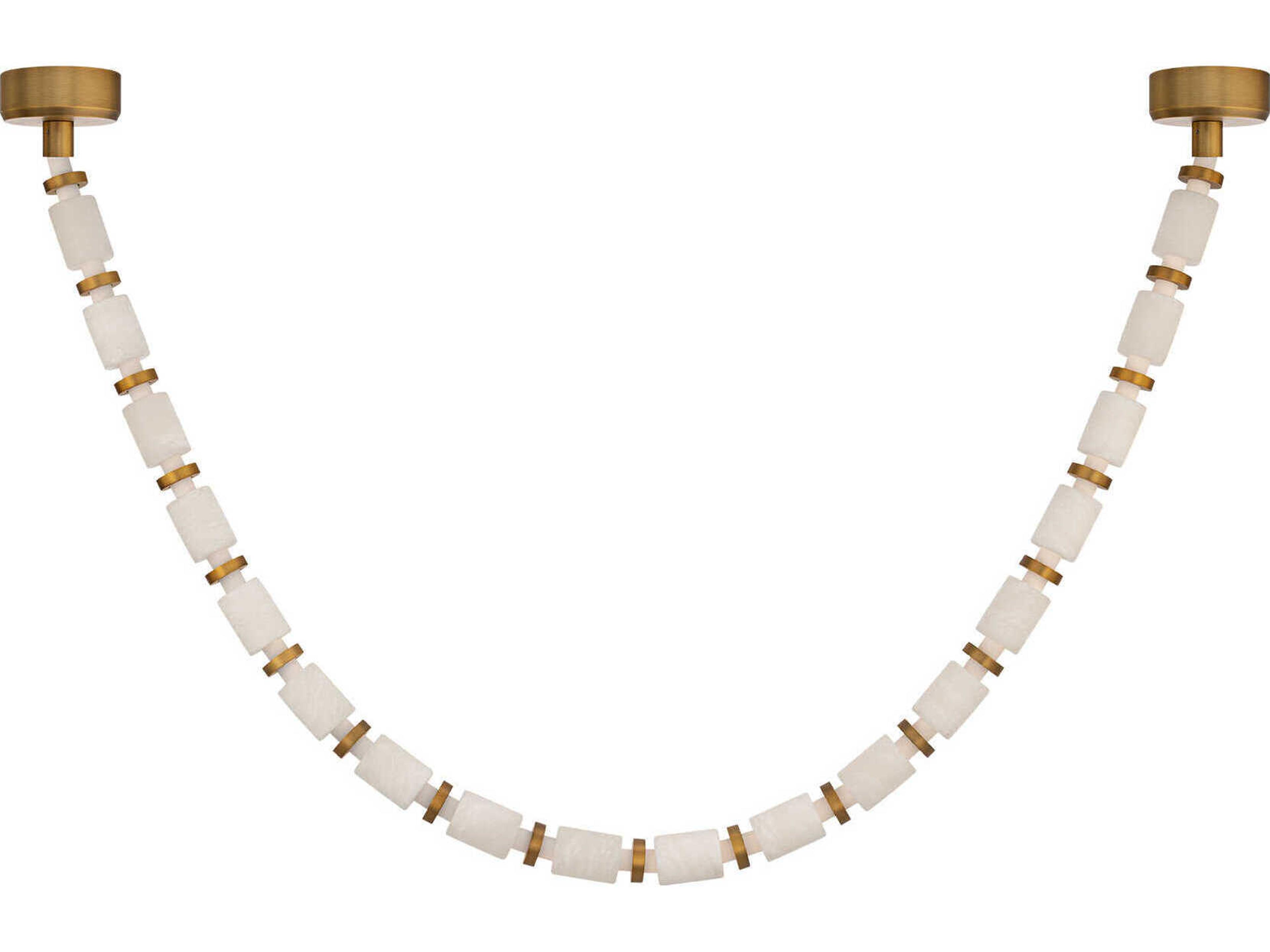 Entice 18-Light Aged Brass Linear Pendant