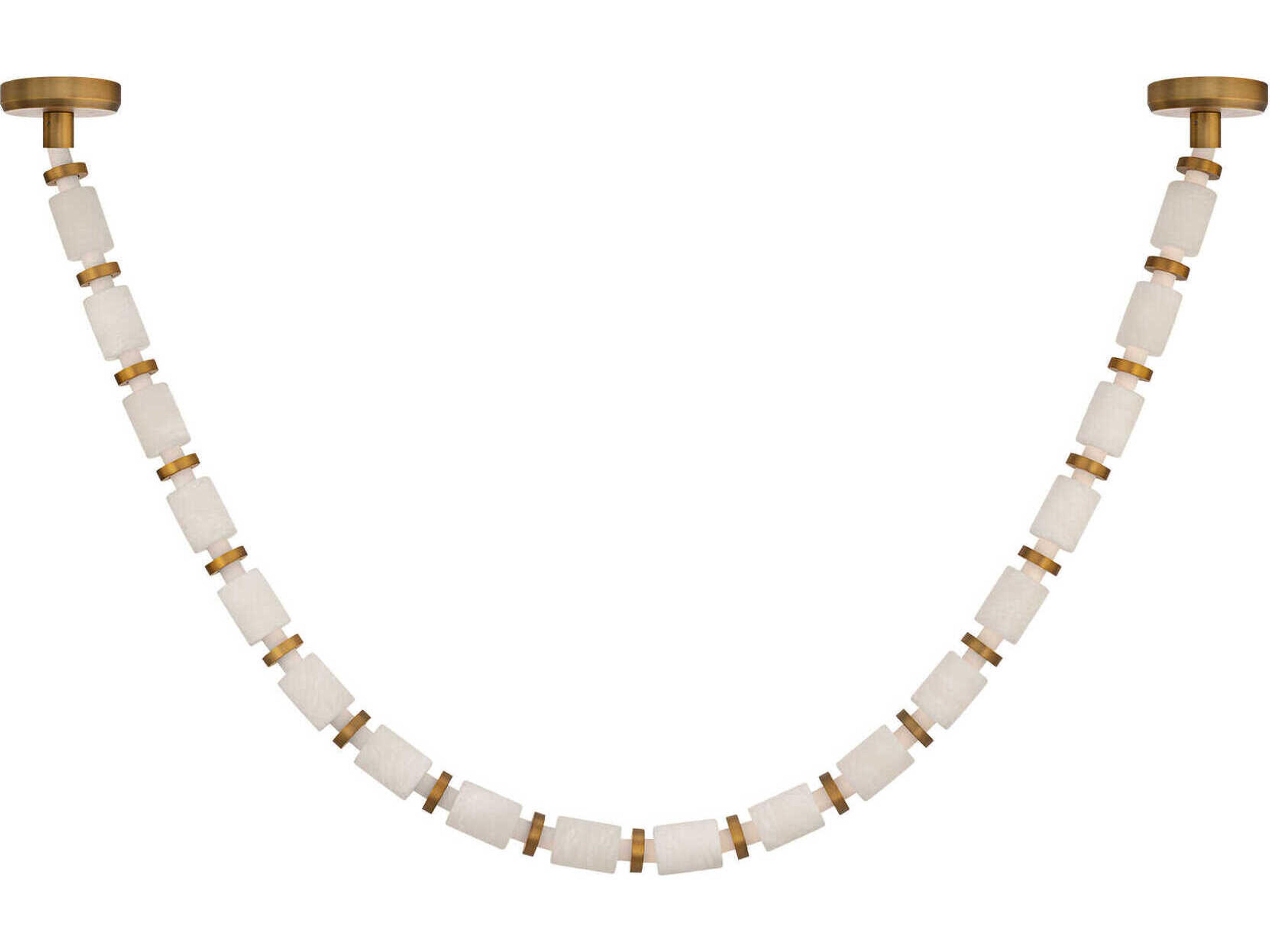 Entice 18-Light Aged Brass Linear Pendant