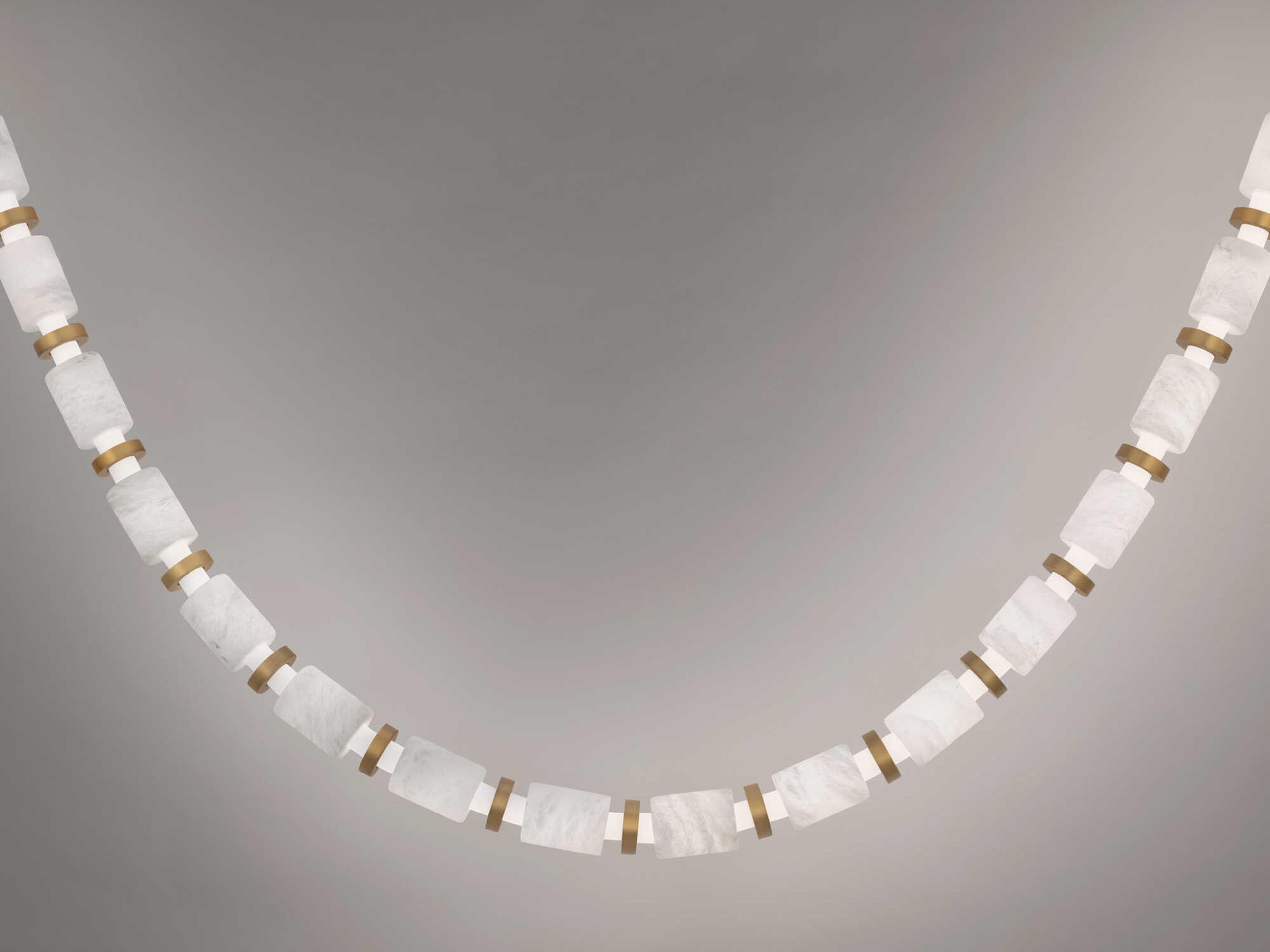 Modern Forms Entice 24-Light Aged Brass Linear Mini Pendant