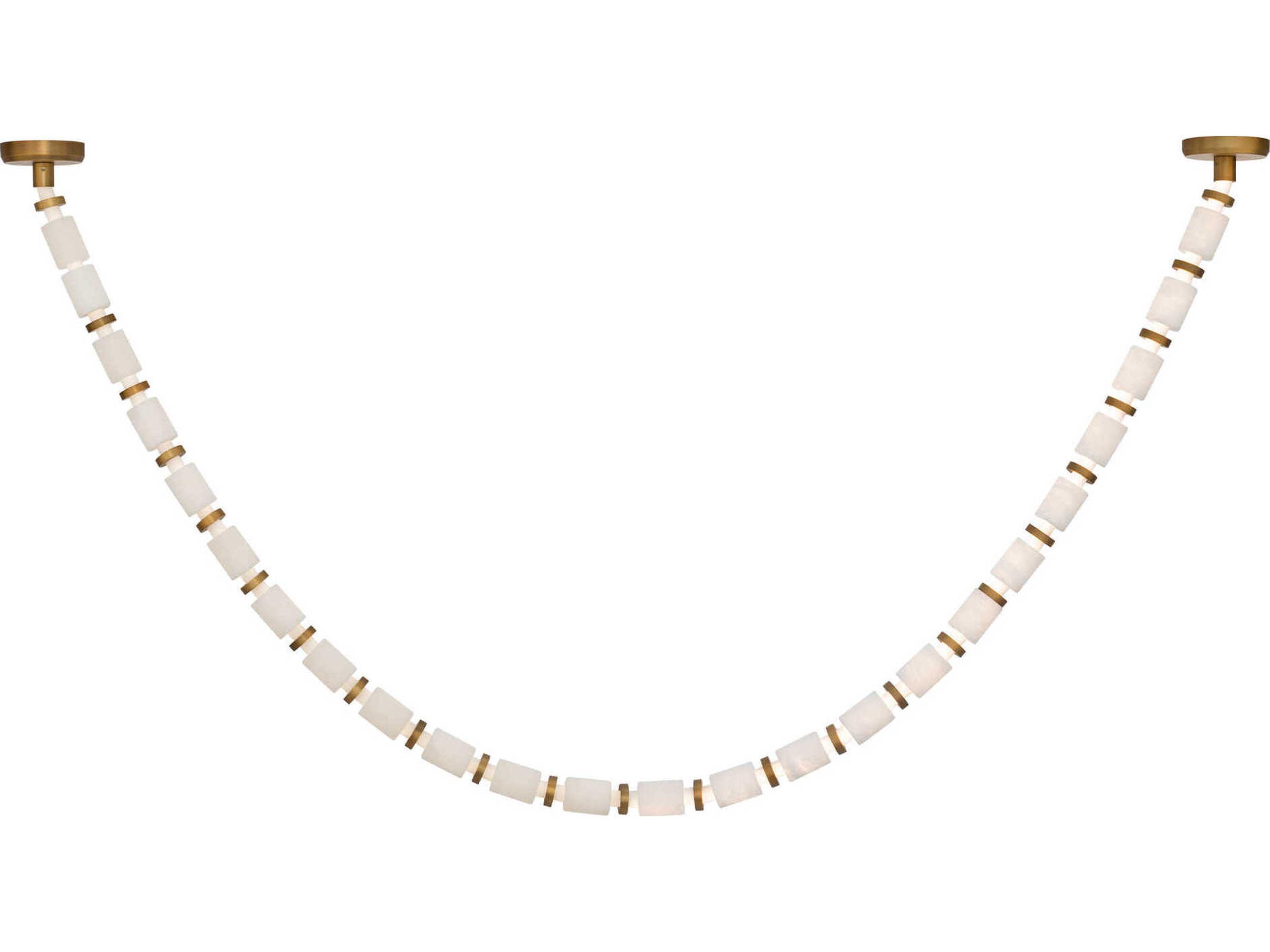 Entice 24-Light Aged Brass Linear Mini Pendant