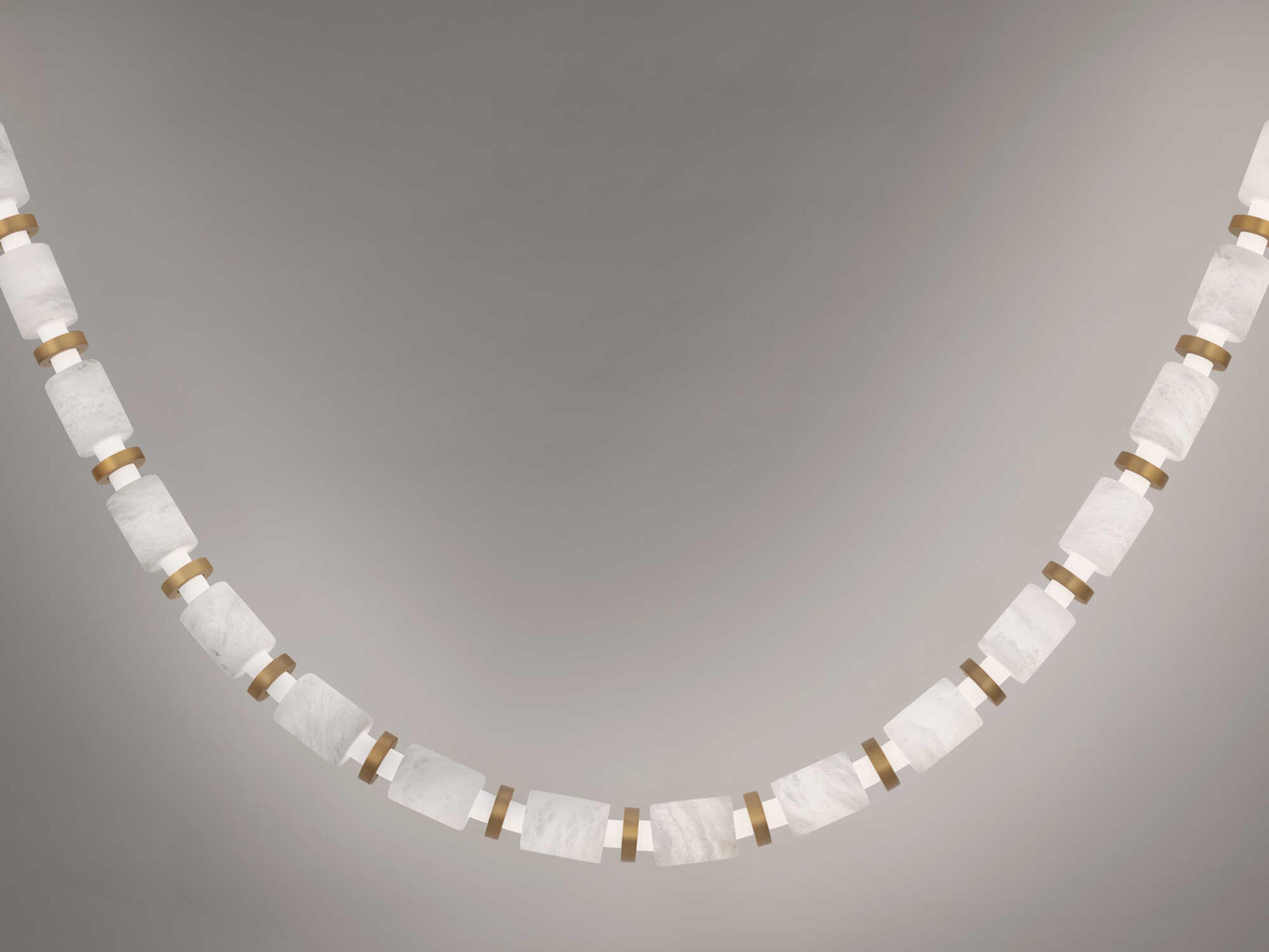 Modern Forms Entice 24-Light Aged Brass Linear Mini Pendant