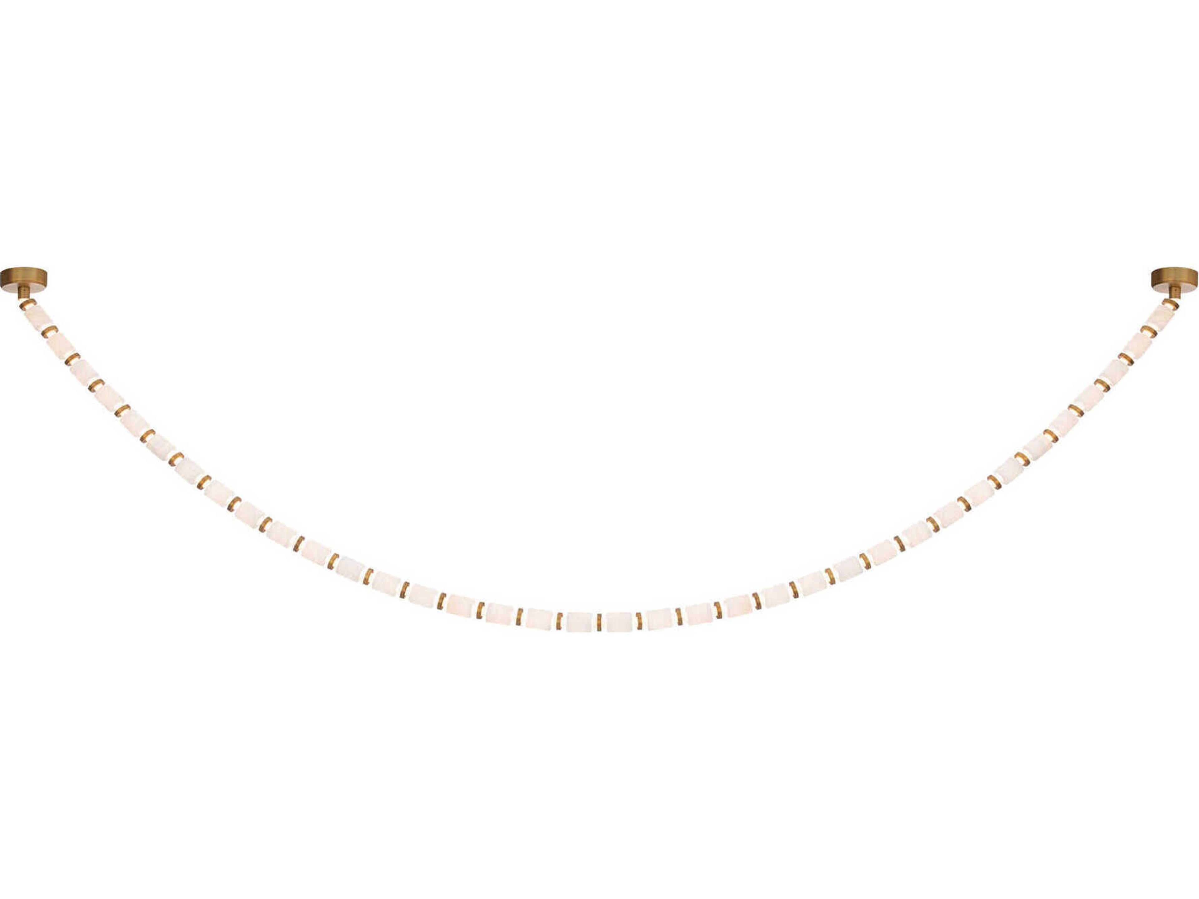 Entice 36-Light Aged Brass Linear Mini Pendant