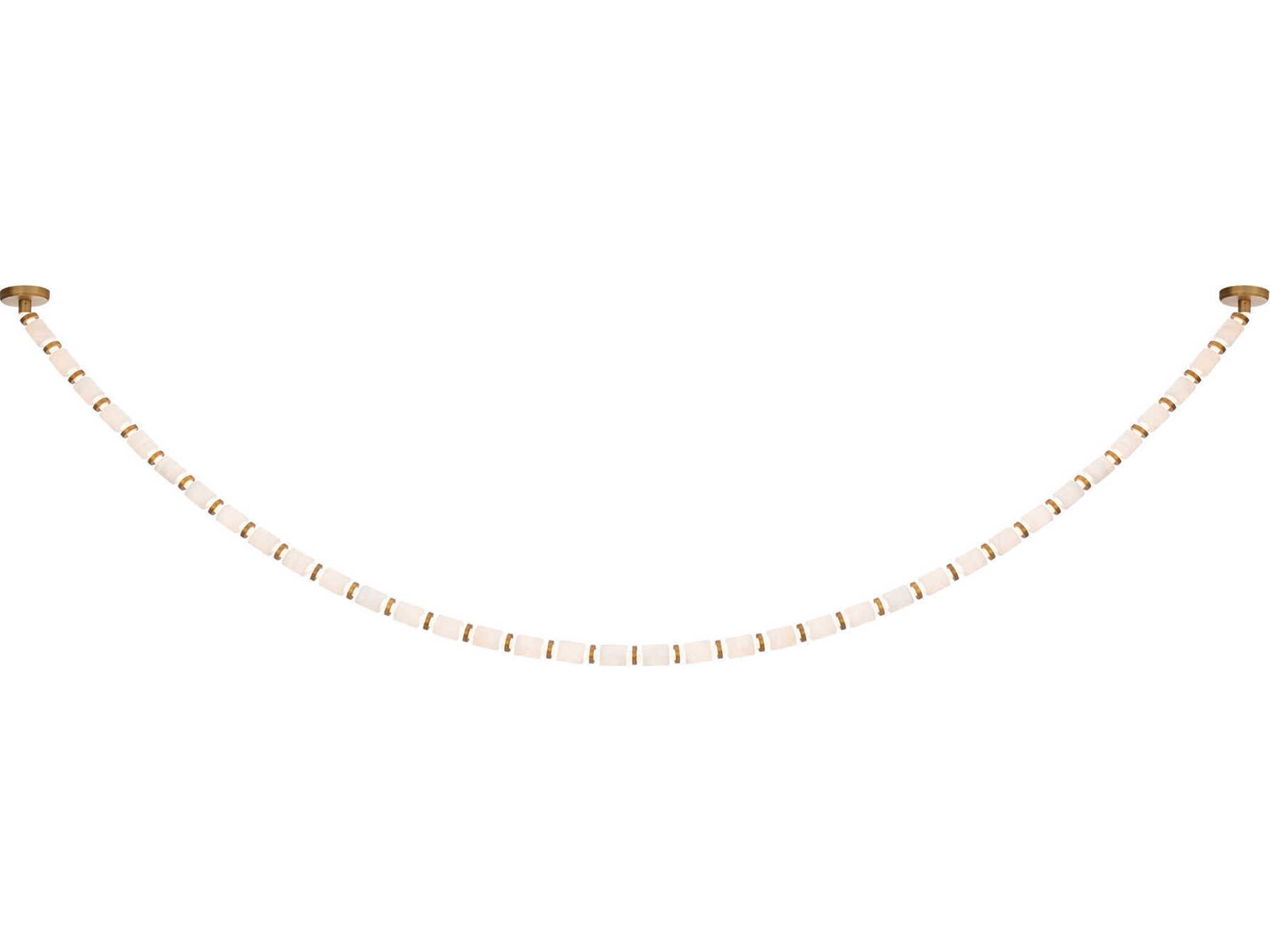 Entice 36-Light Aged Brass Linear Mini Pendant