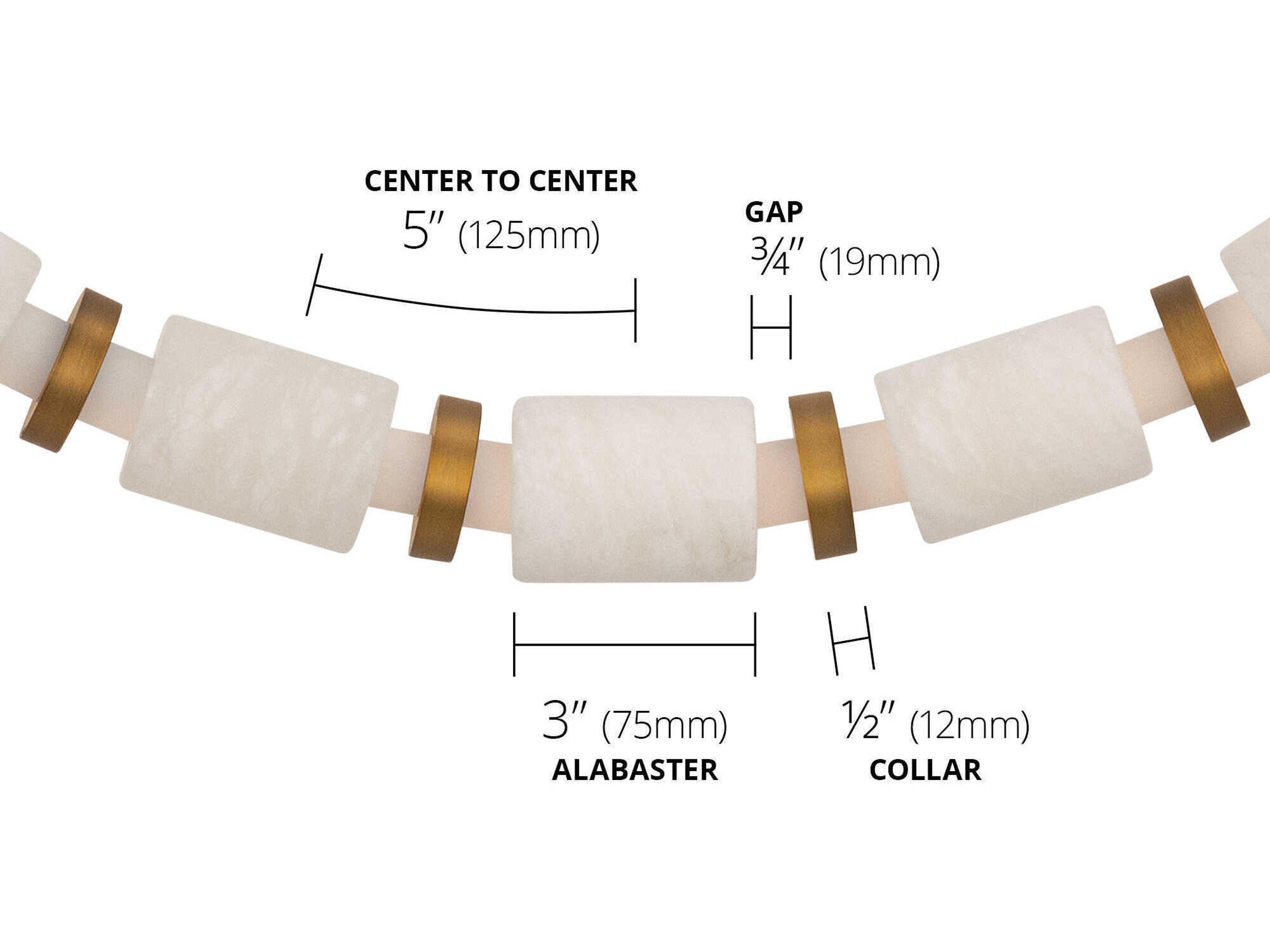 Modern Forms Entice 36-Light Aged Brass Linear Mini Pendant