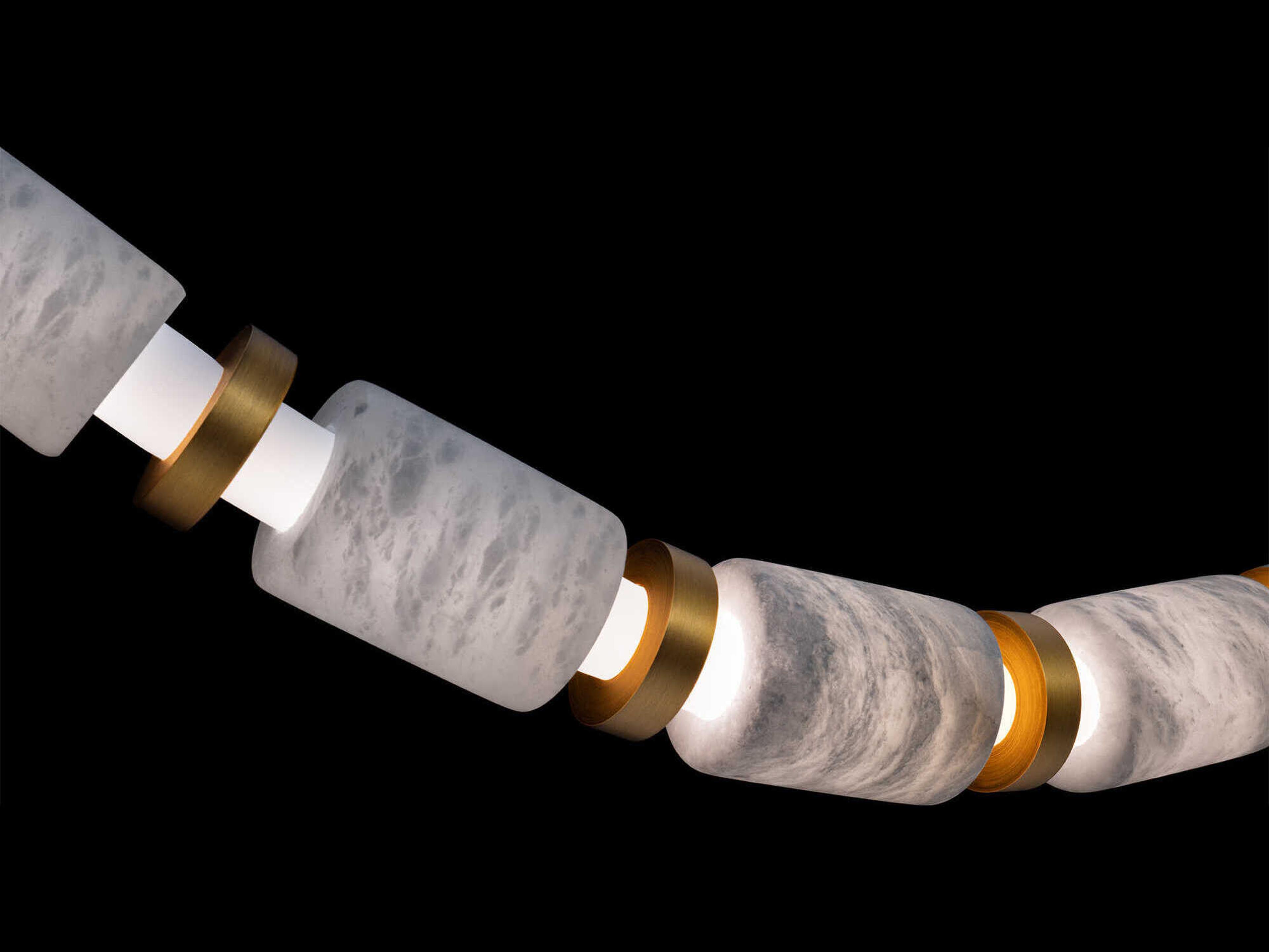 Modern Forms Entice 36-Light Aged Brass Linear Mini Pendant