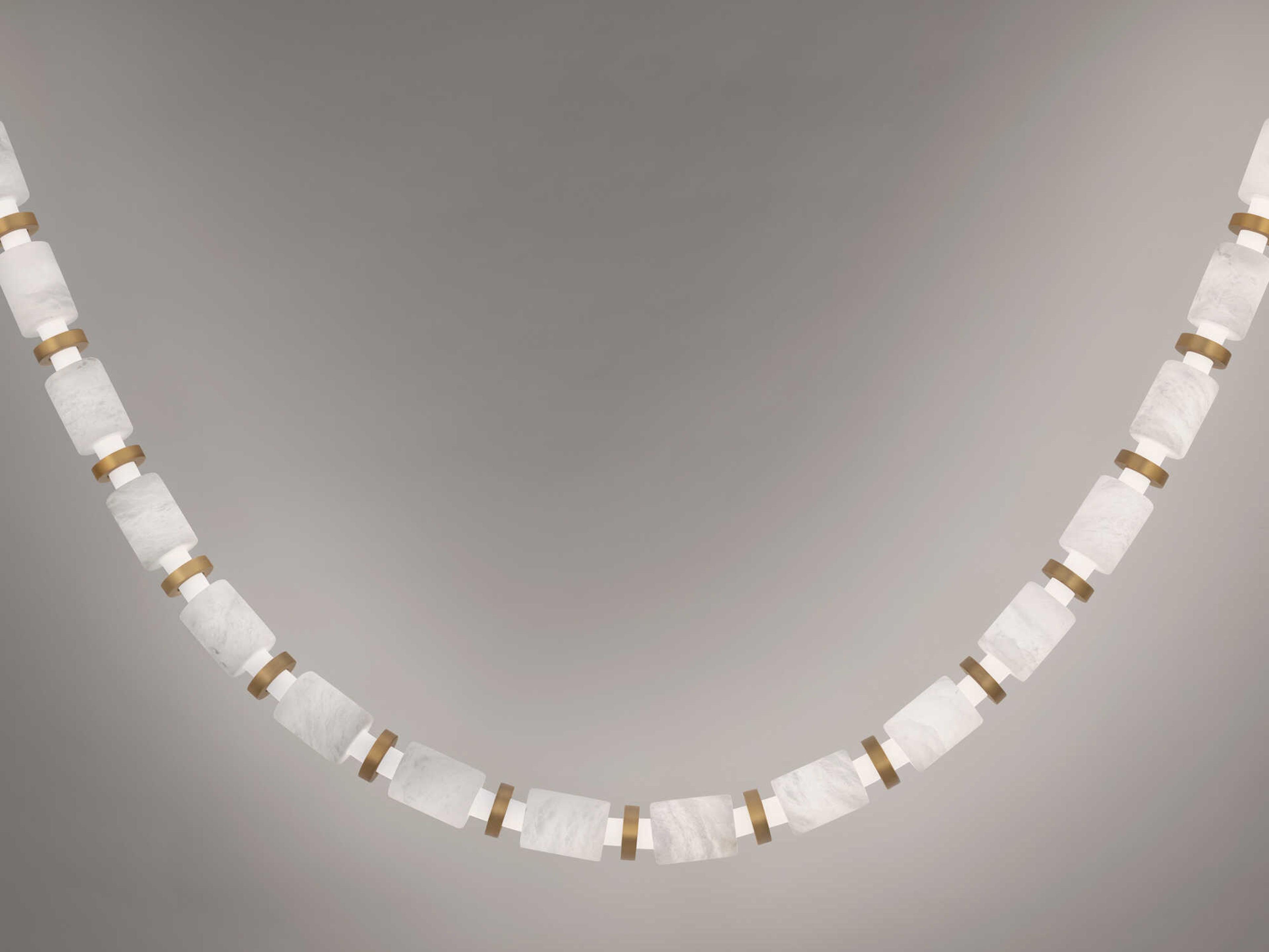 Modern Forms Entice 36-Light Aged Brass Linear Mini Pendant