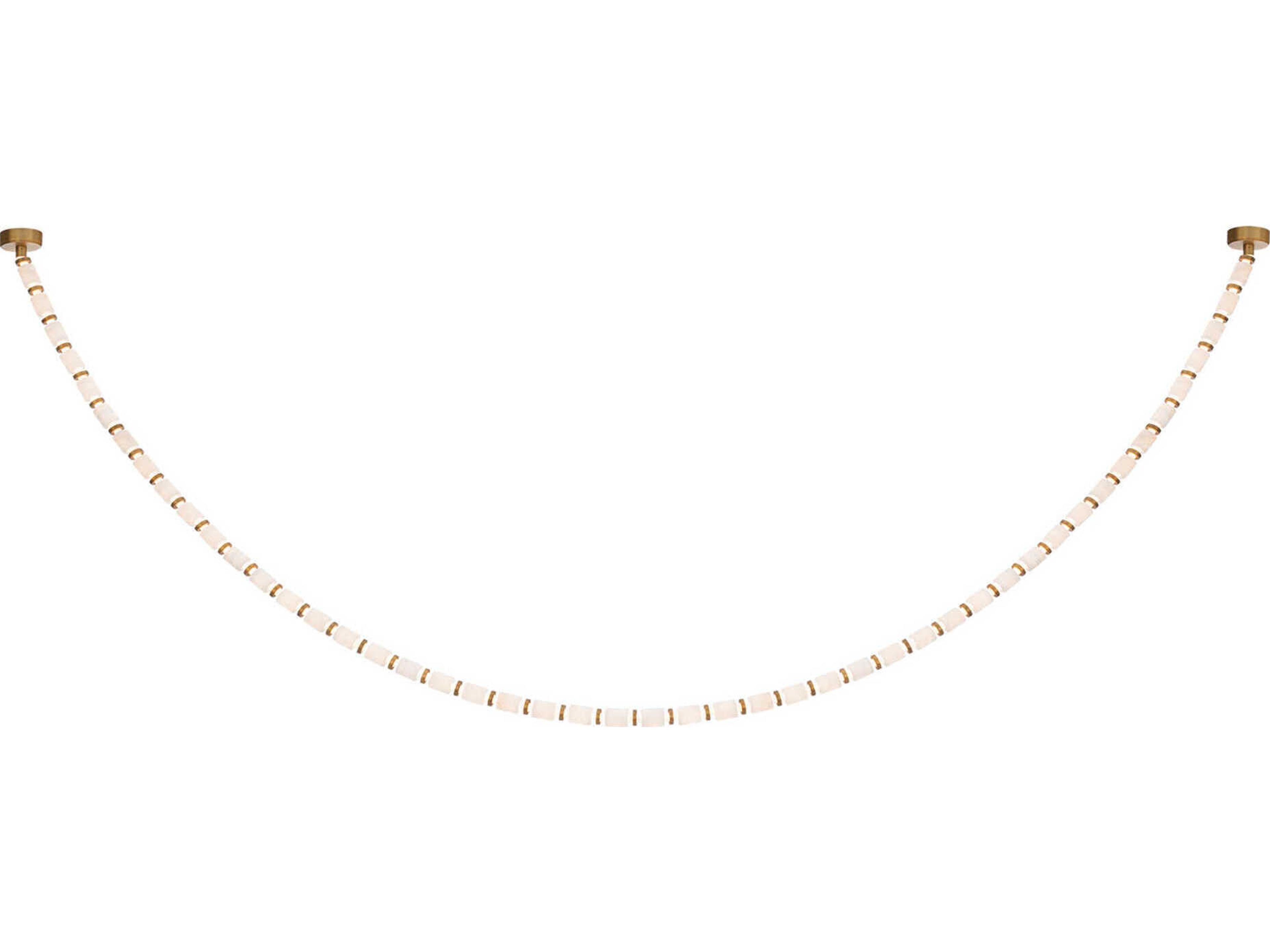 Entice 48-Light Aged Brass Linear Mini Pendant