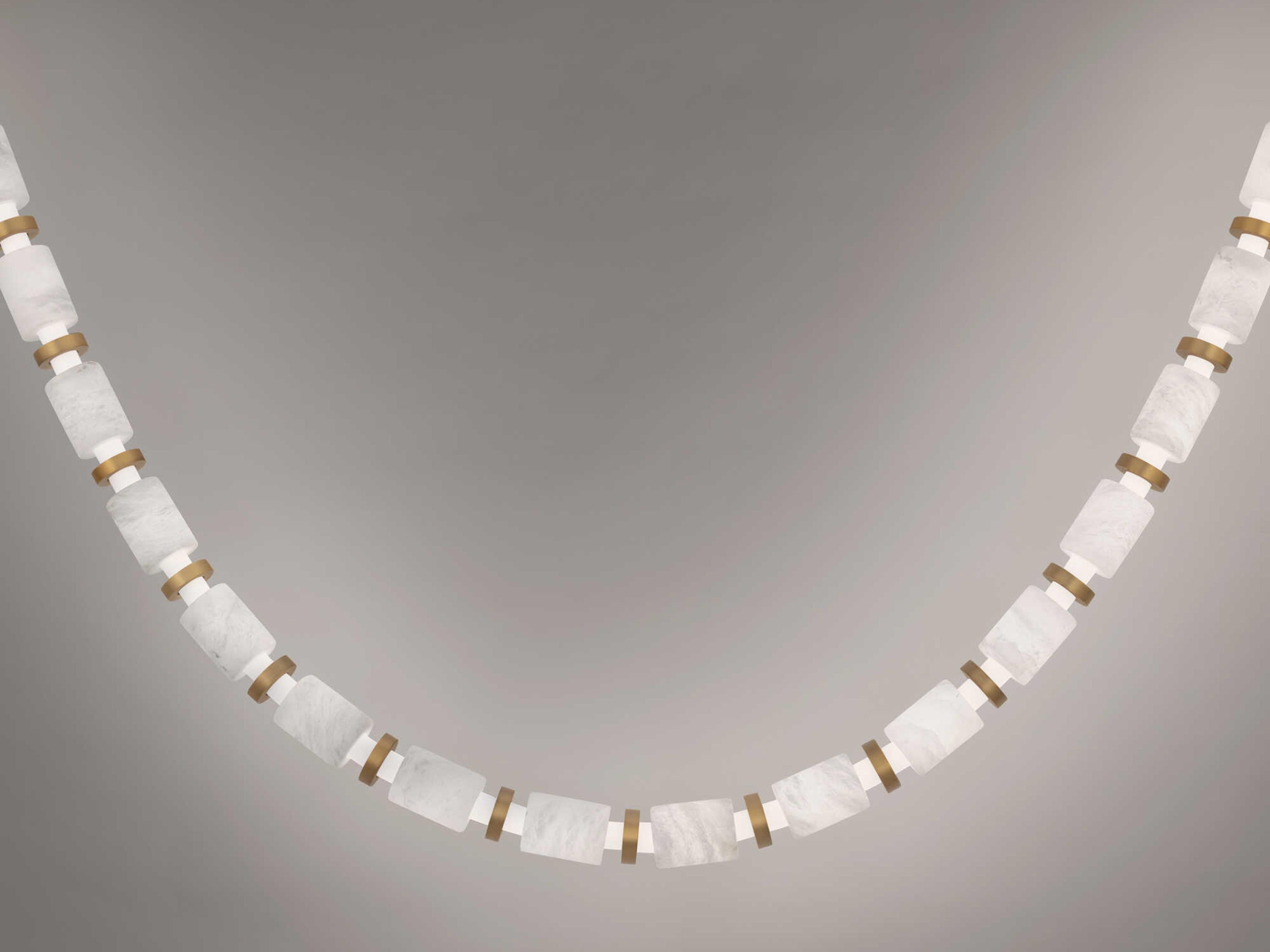 Modern Forms Entice 48-Light Aged Brass Linear Mini Pendant