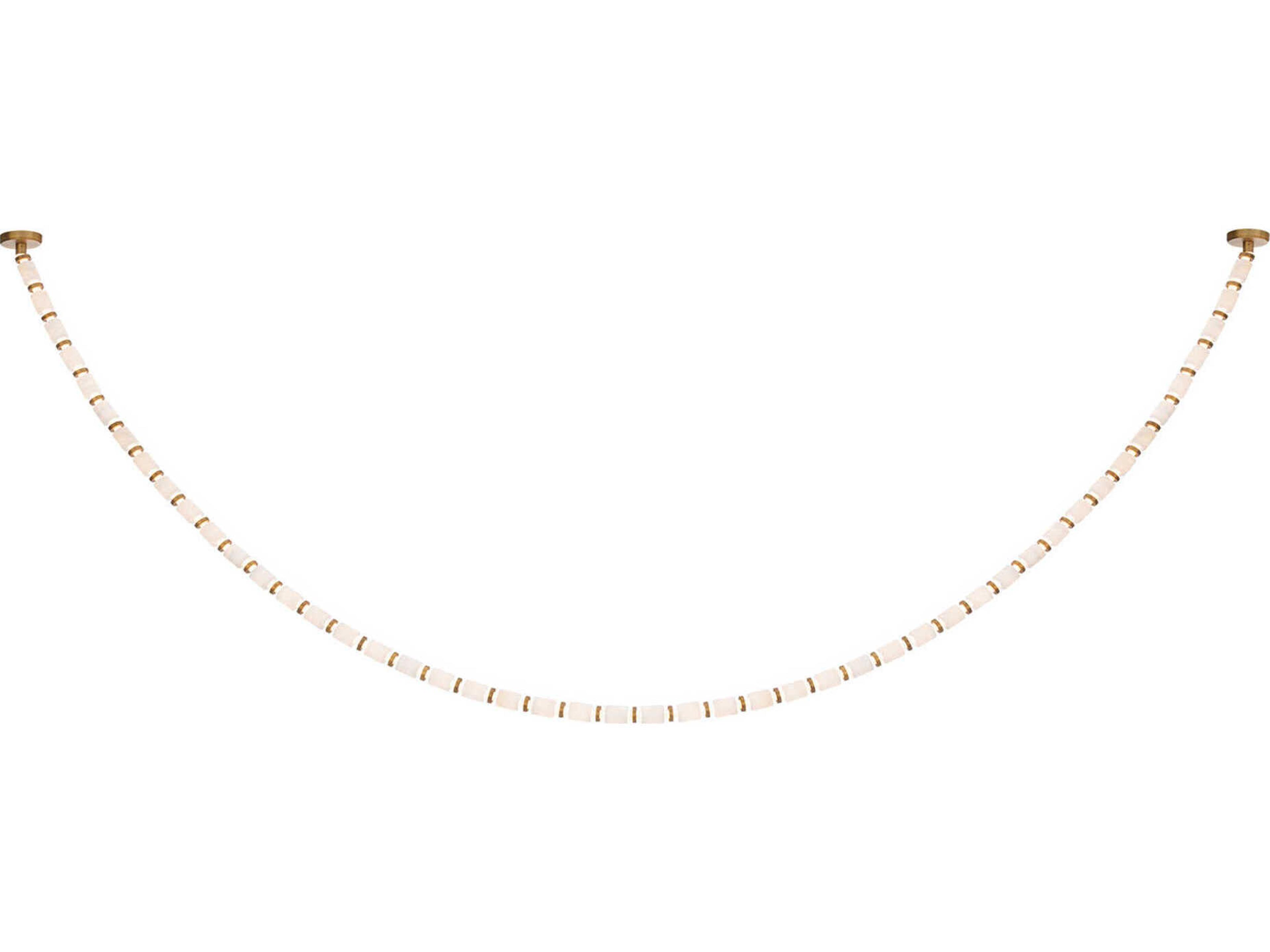 Entice 48-Light Aged Brass Linear Mini Pendant