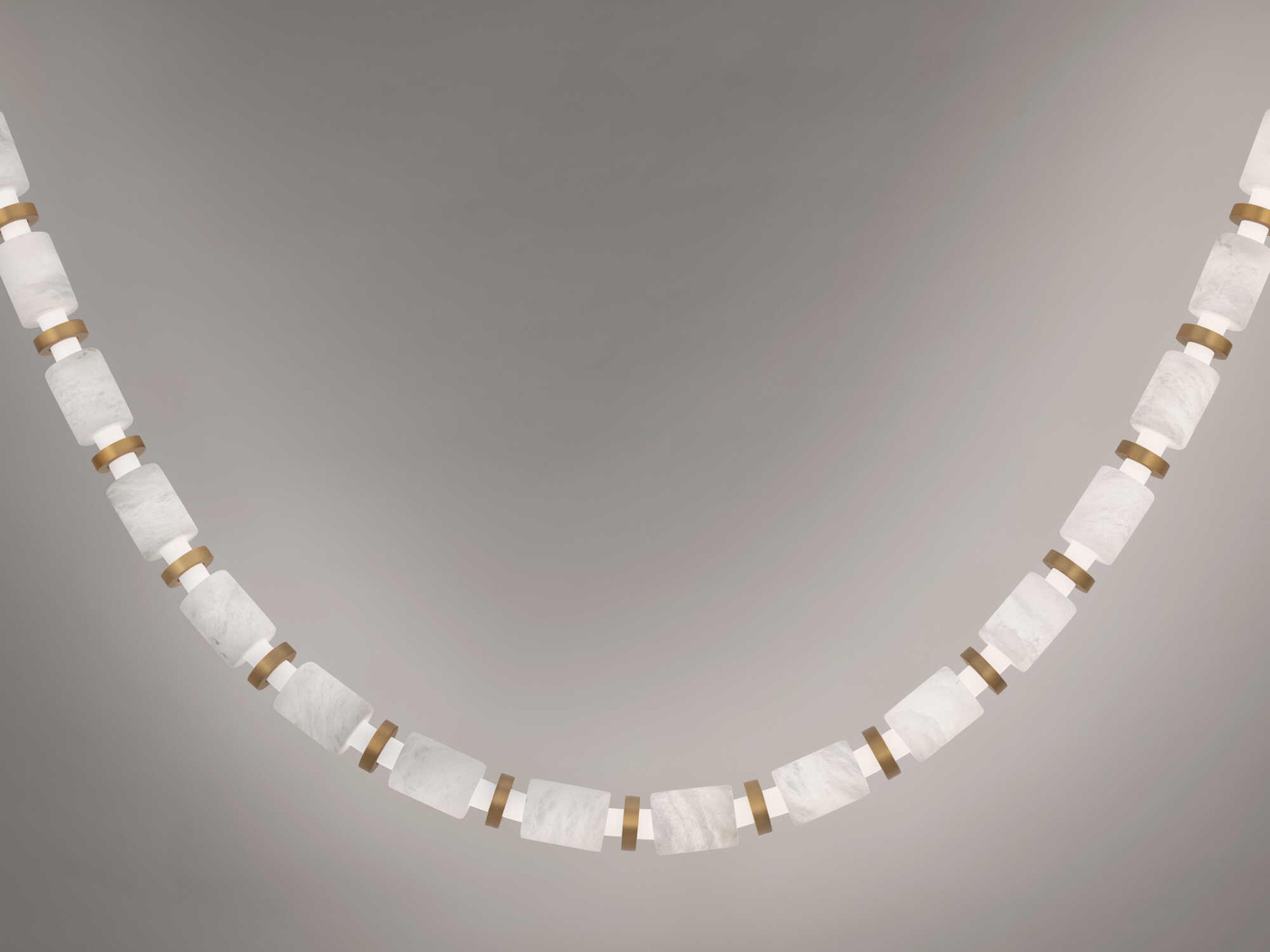 Modern Forms Entice 48-Light Aged Brass Linear Mini Pendant