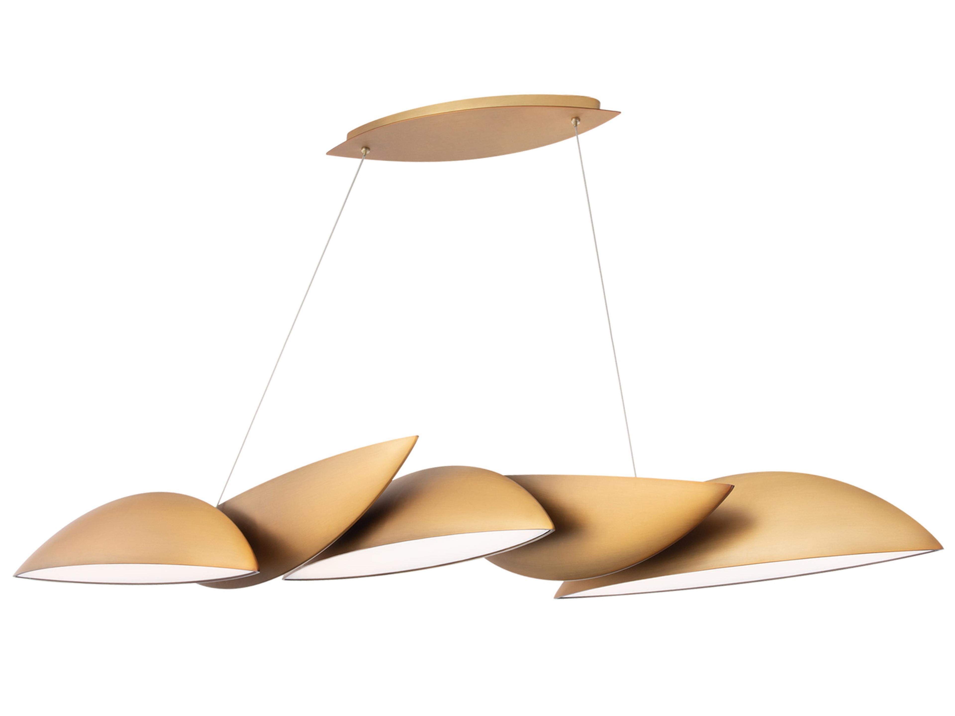 Sydney LED Linear Pendant in Aged Brass