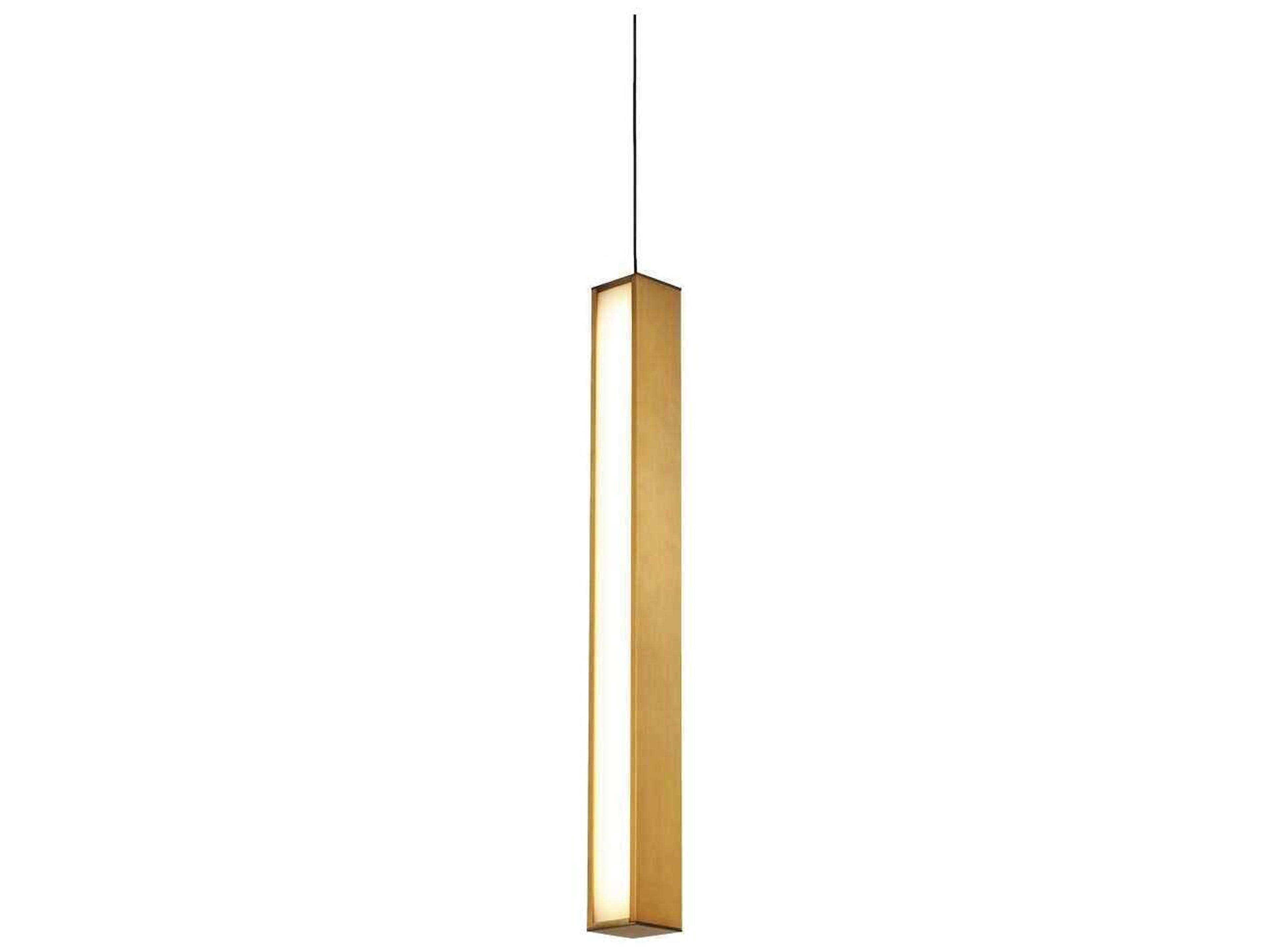 Chaos LED Pendant Aged Brass Sculptural Light