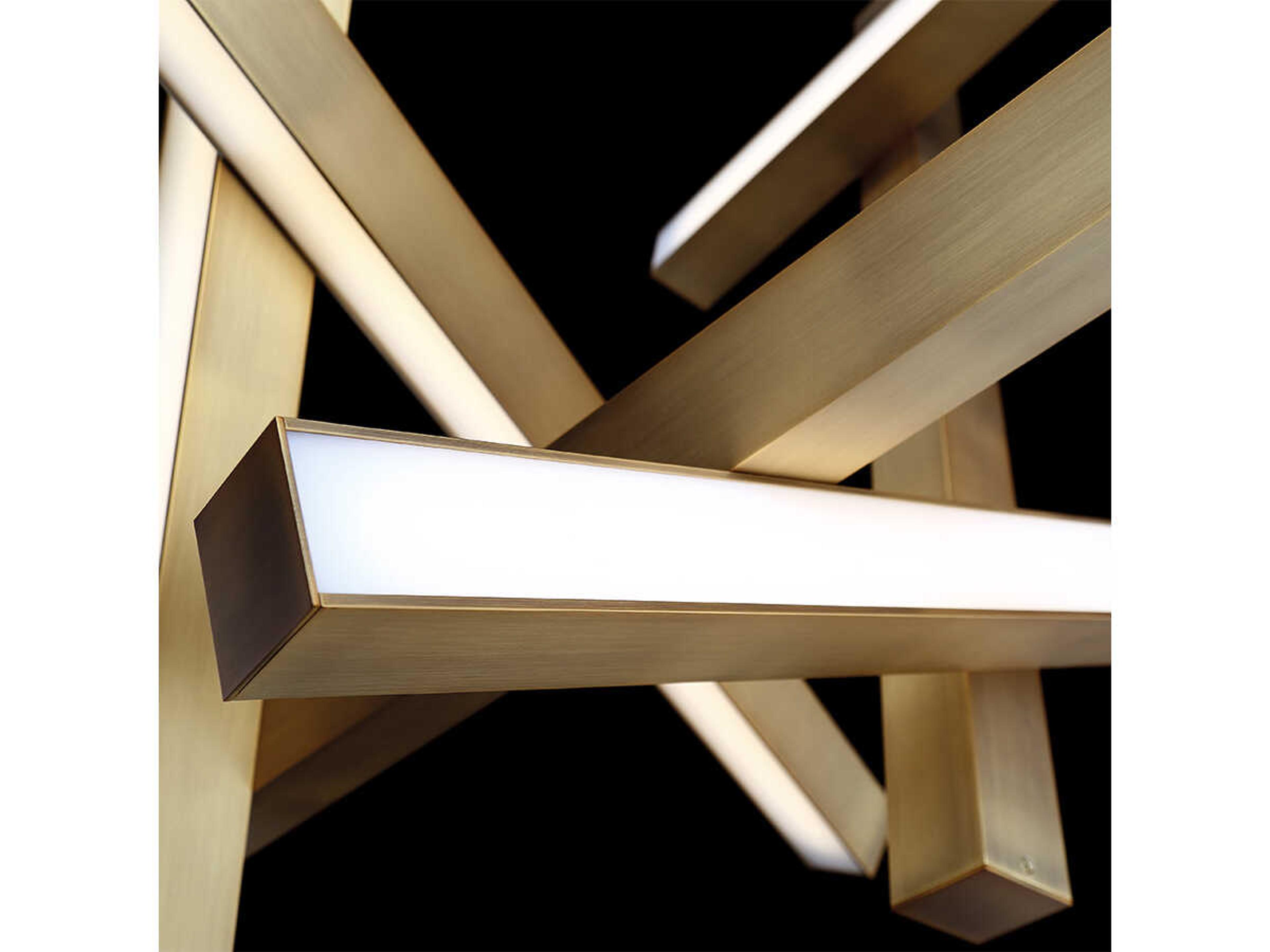 Modern Forms Chaos 12-Light Aged Brass LED Pendant