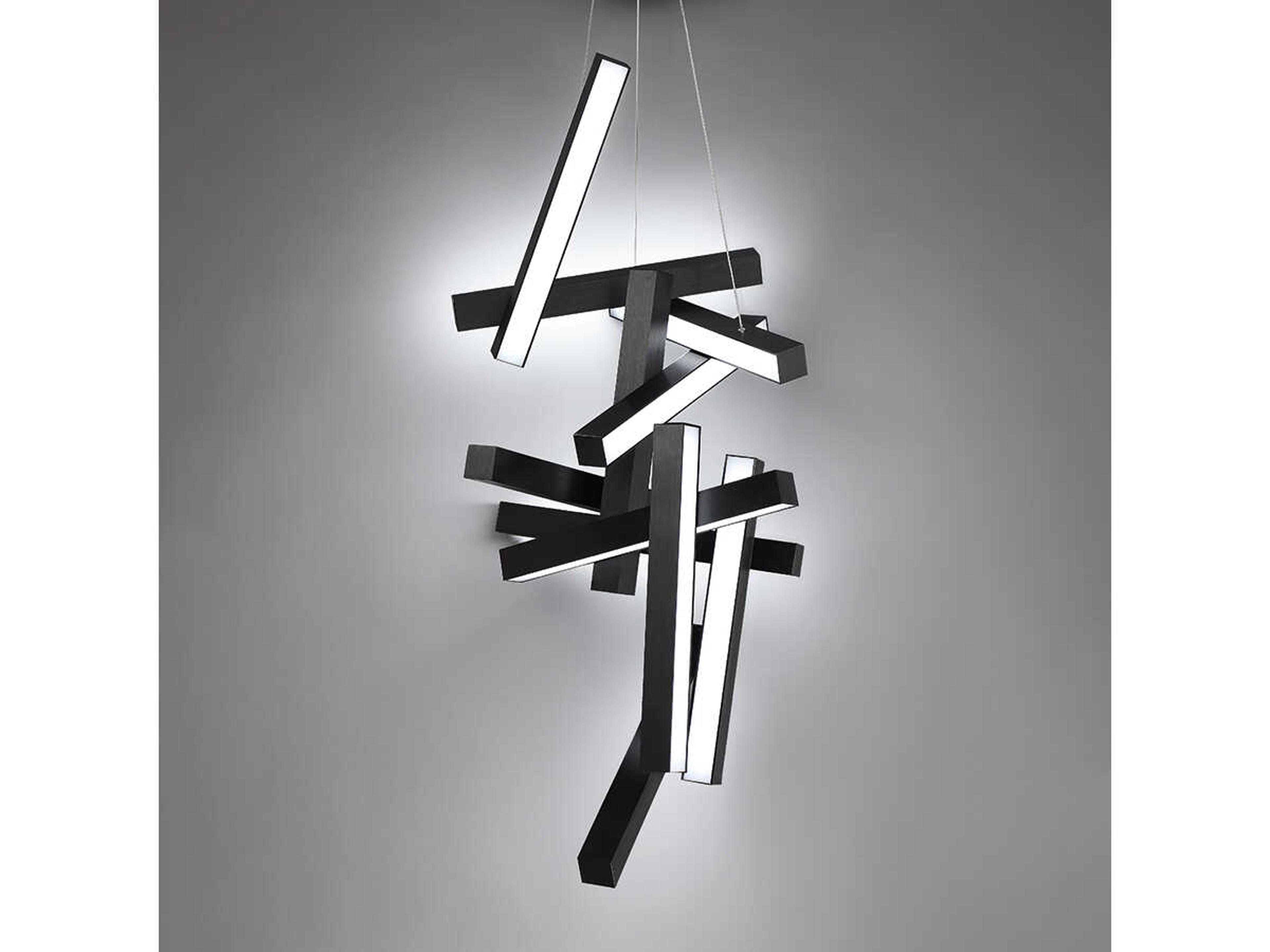 Modern Forms Chaos 12-Light Black LED Pendant