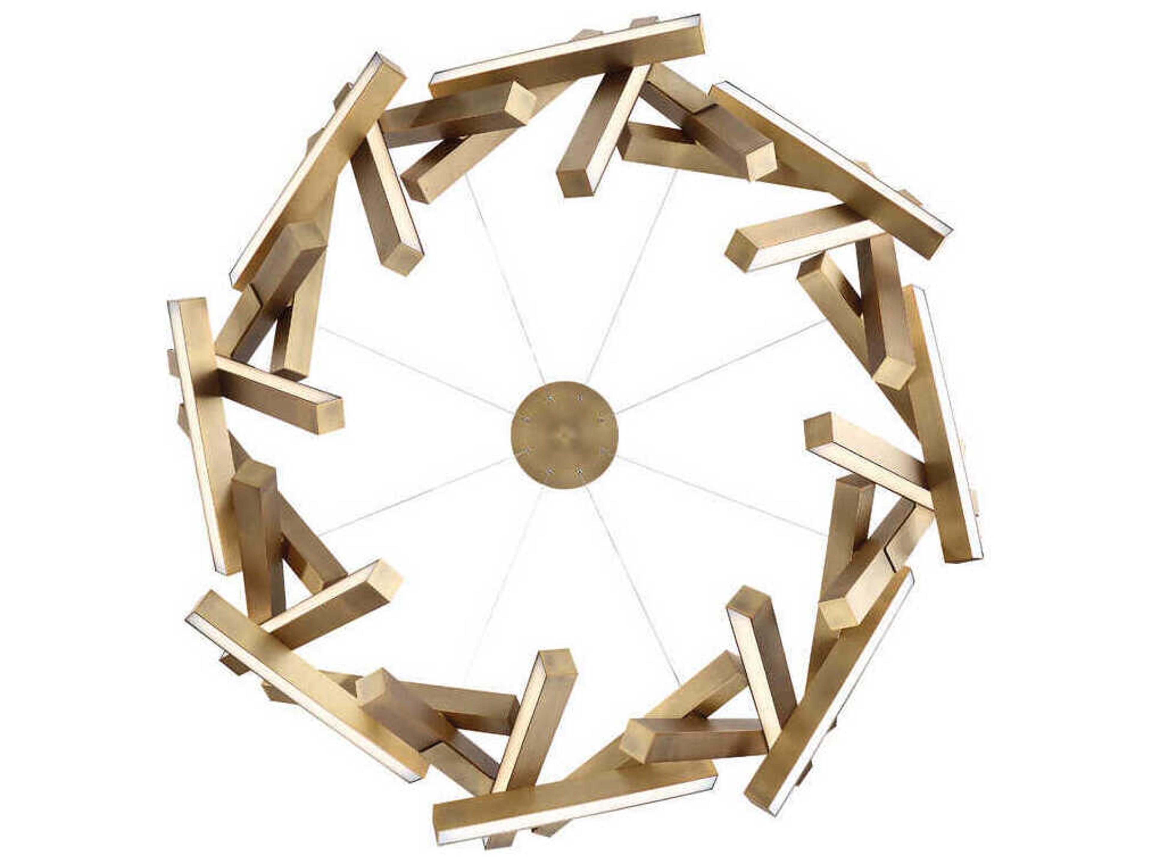 Modern Forms Chaos 31-Light Aged Brass LED Pendant