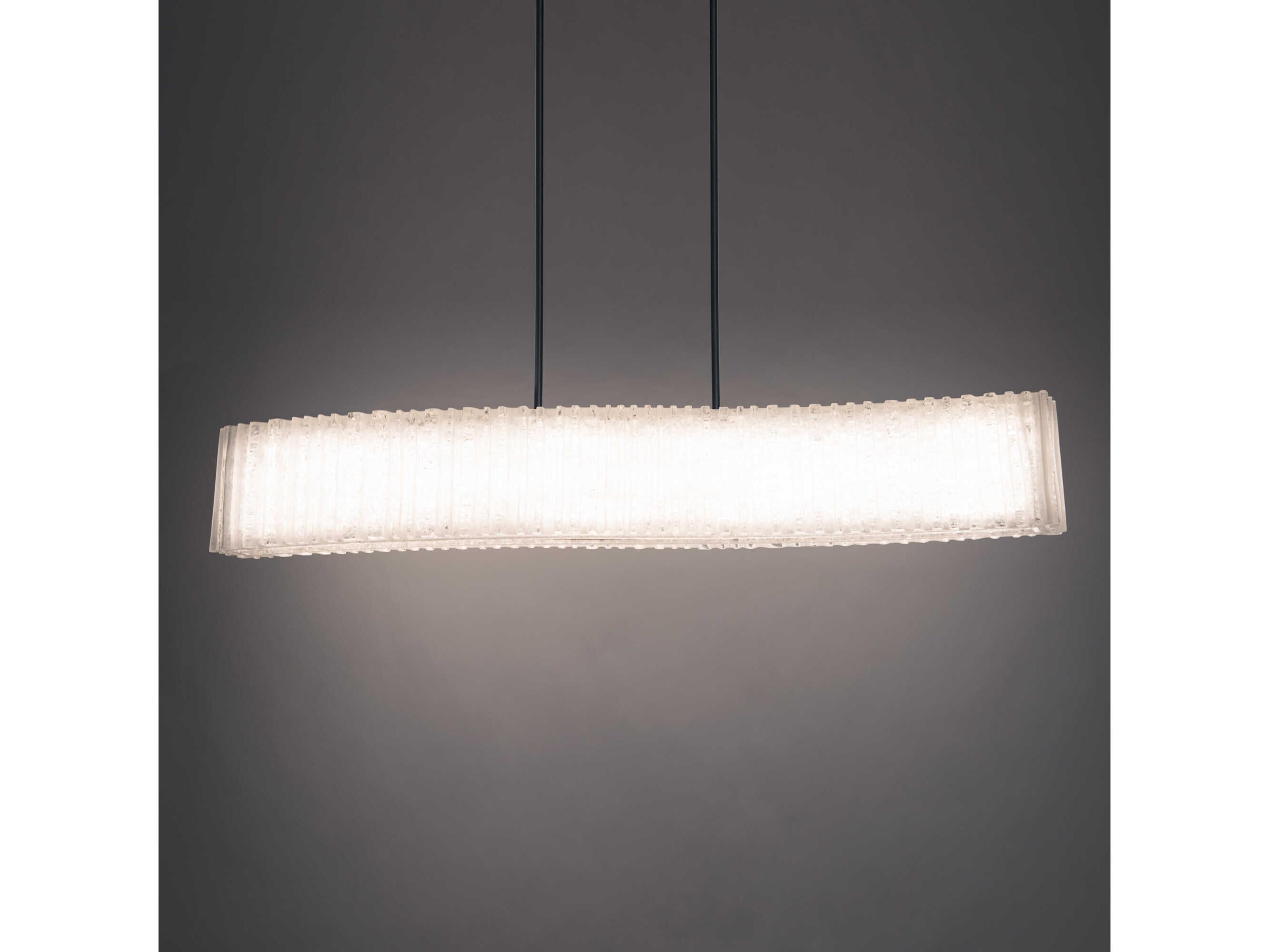 Modern Forms Rhiannon 1-Light Black Crystal LED Linear Island Pendant