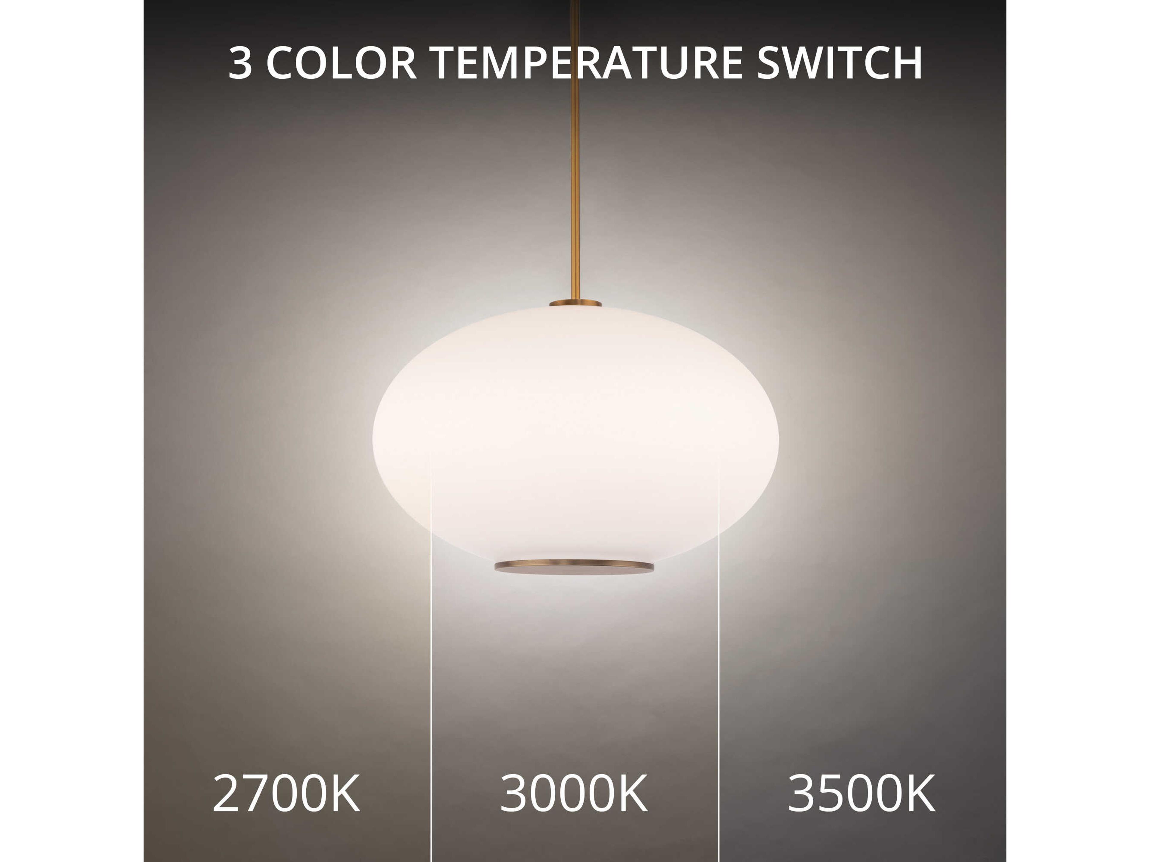 Modern Forms Illusion 1-Light Aged Brass Glass LED Globe Pendant