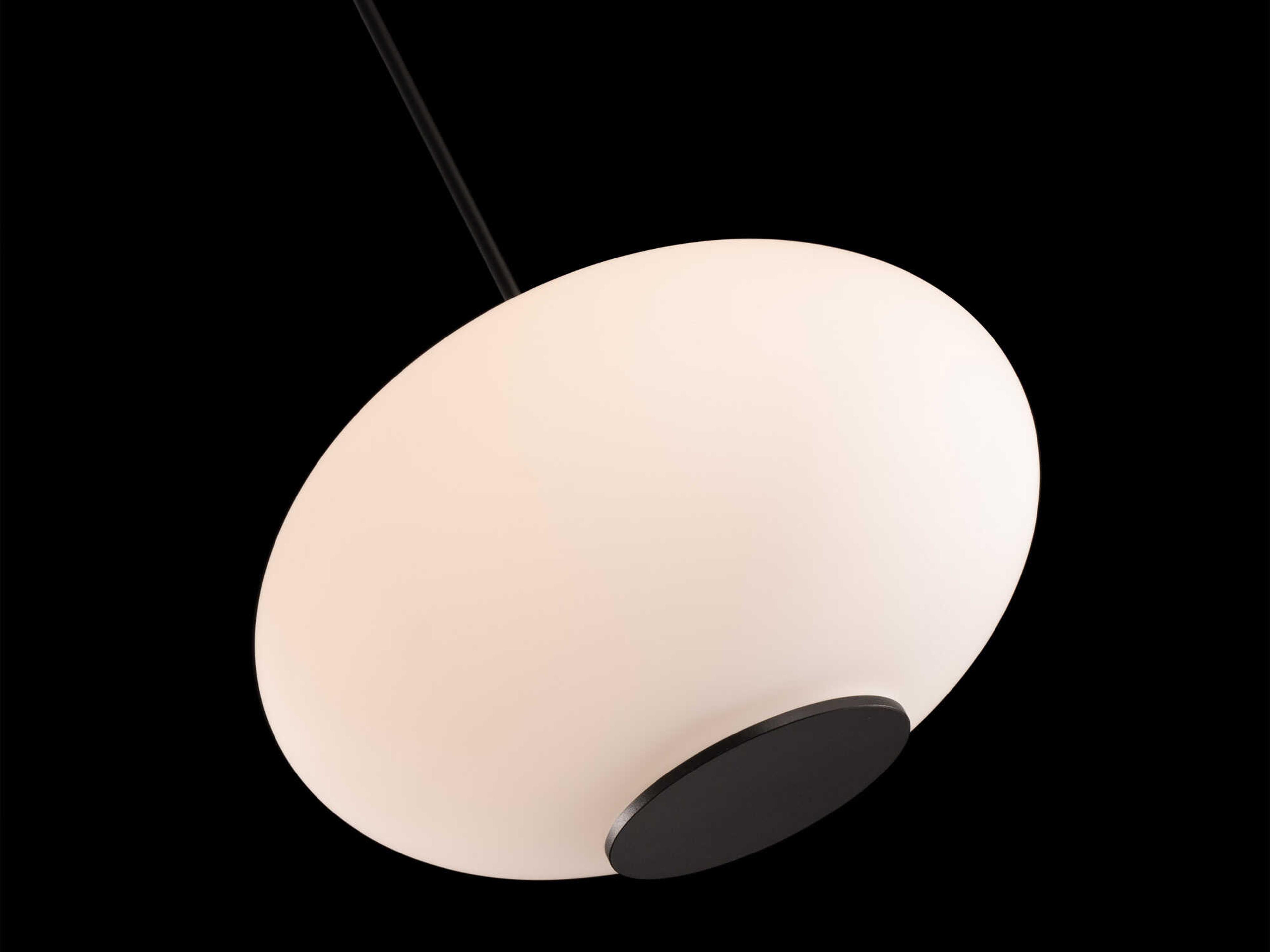 Modern Forms Illusion 1-Light Black Glass LED Globe Pendant