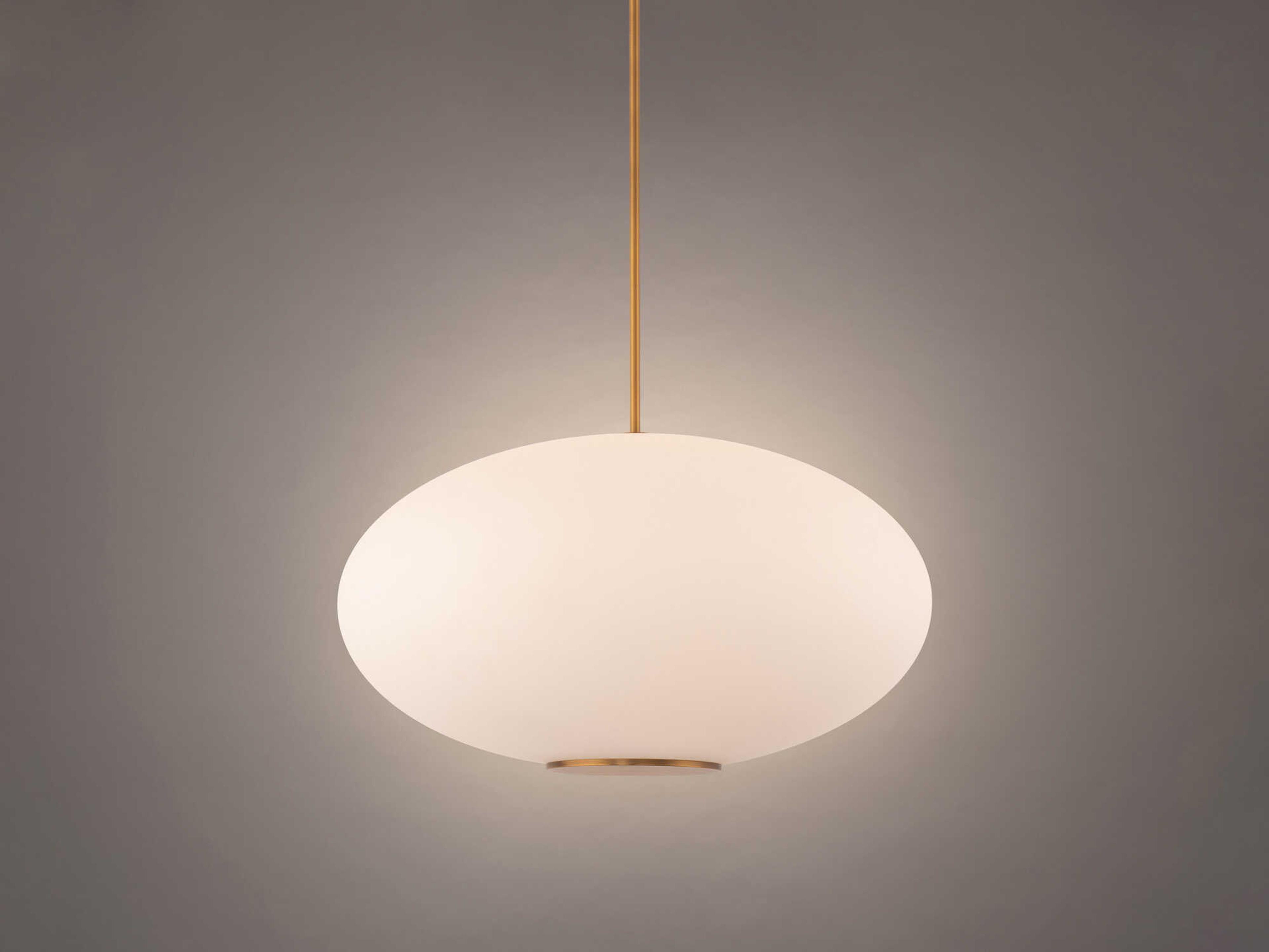 Modern Forms Illusion 1-Light Aged Brass Glass LED Globe Pendant